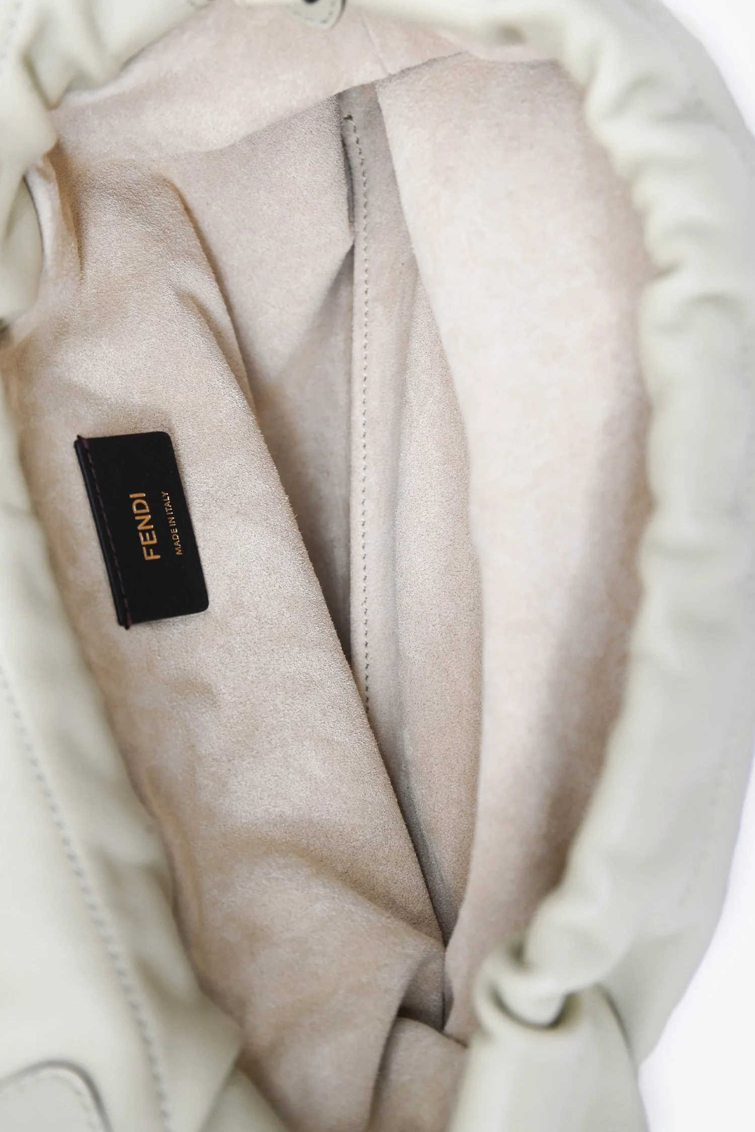 Fendi Sage Leather Mama Baguette Medium Shoulder Bag - Image 6