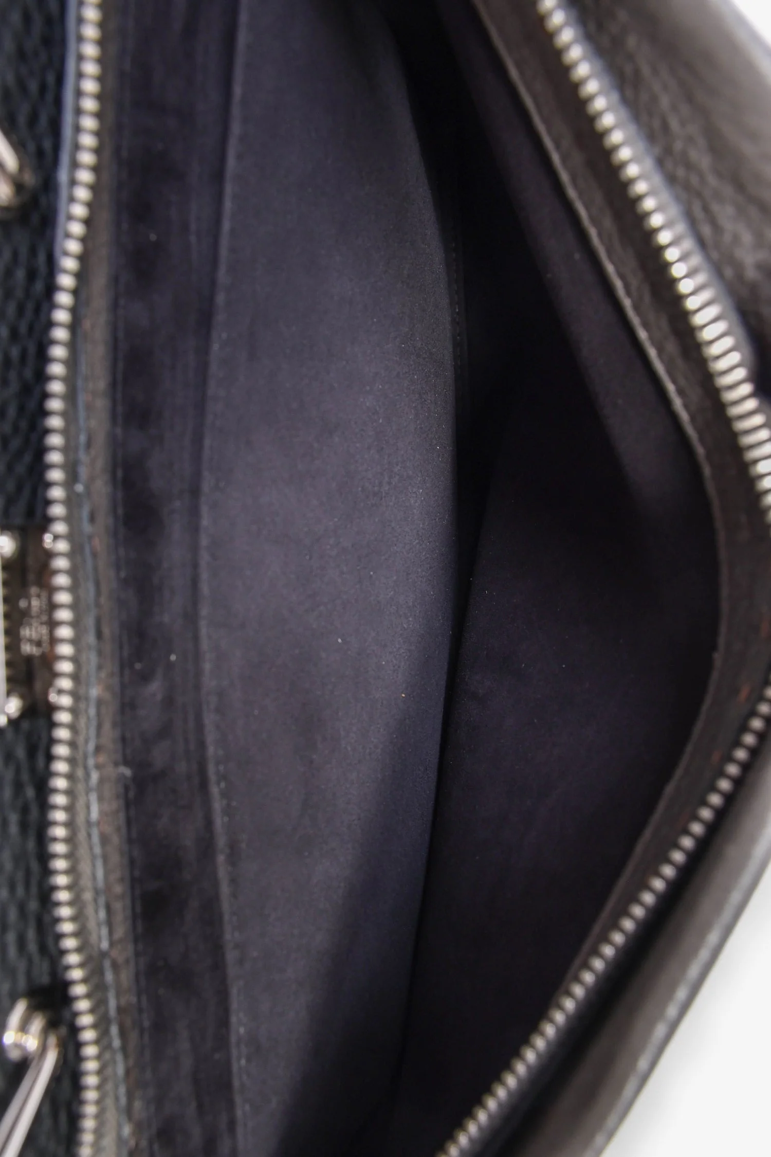 Fendi Taupe Leather Large Selleria Peekaboo Briefcase - Image 6