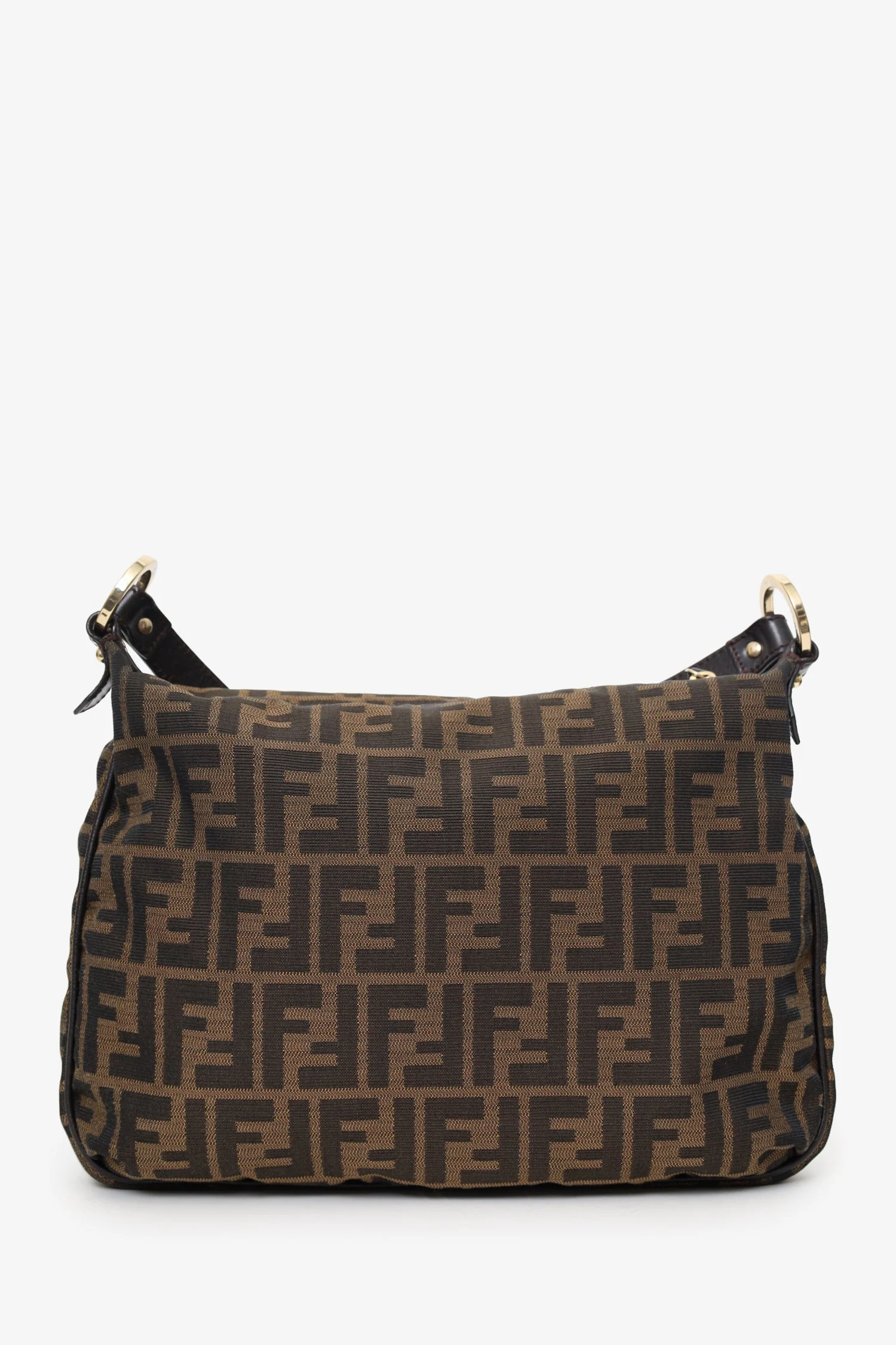 Fendi Vintage Brown Zucca Canvas Crossbody Bag - Image 3