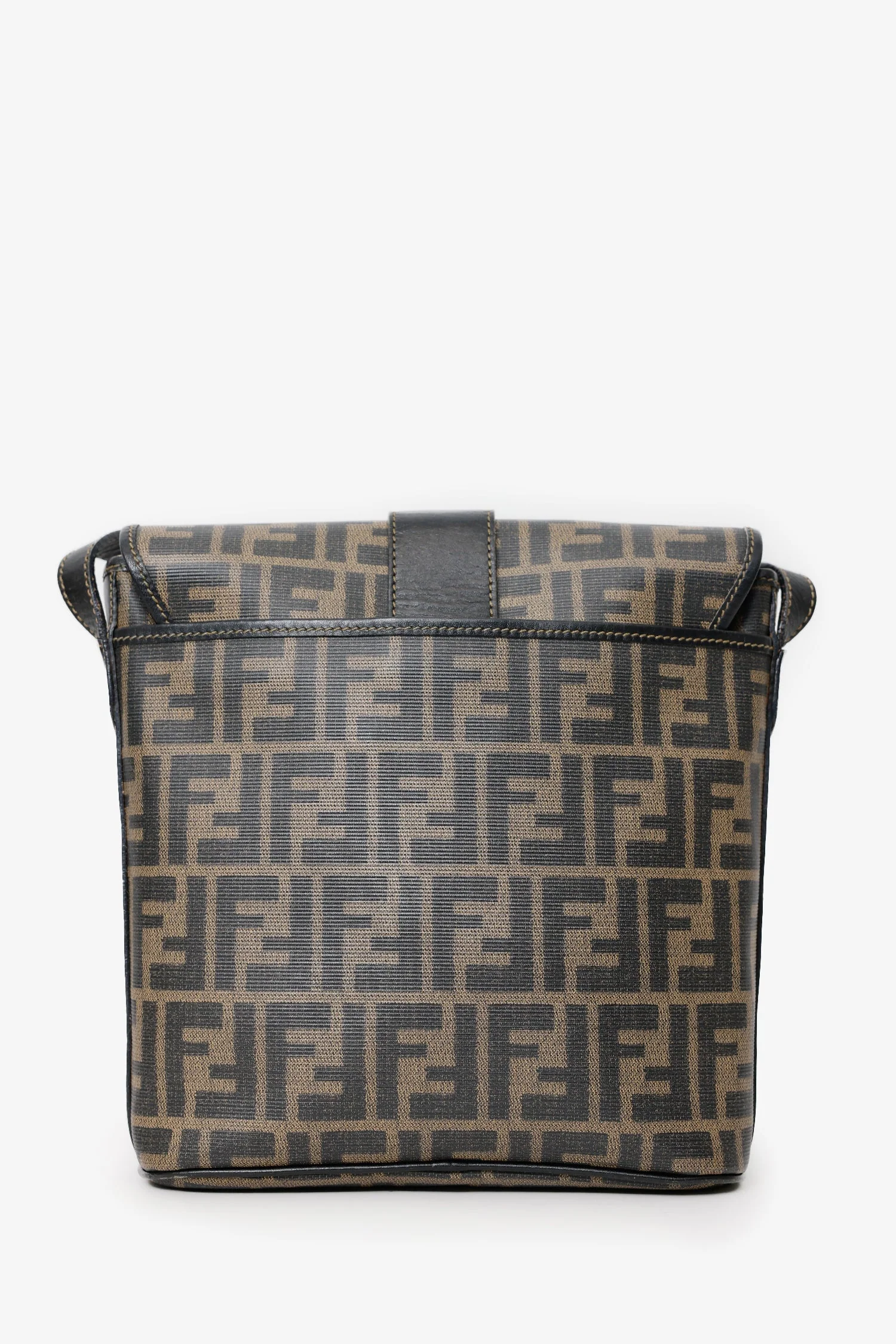 Fendi Vintage FF Coated Canvas Crossbody Bag - Image 2