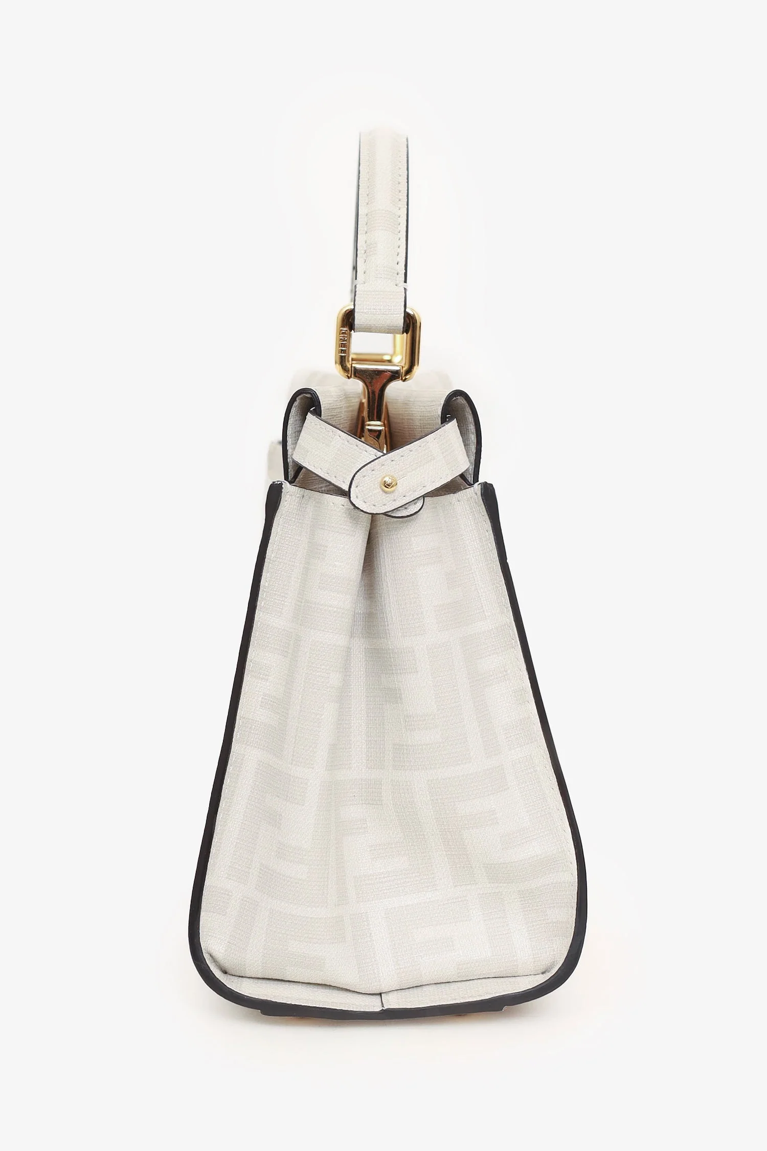 Fendi White/Multicolour Glazed Fabric FF Bikini Girls Mini Peekaboo - Image 4