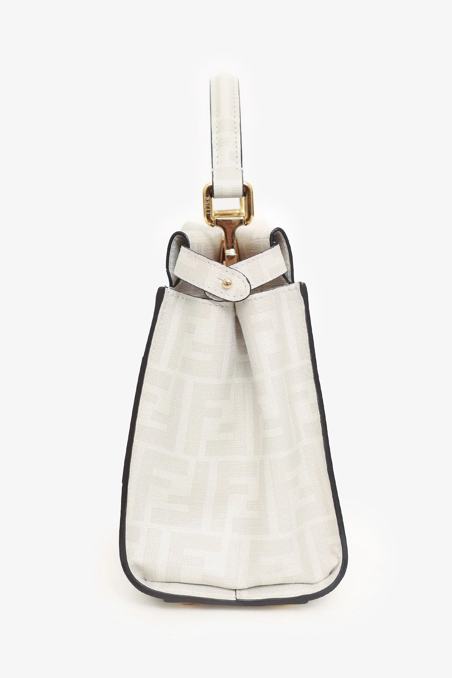 Fendi White/Multicolour Glazed Fabric FF Bikini Girls Mini Peekaboo - Image 6