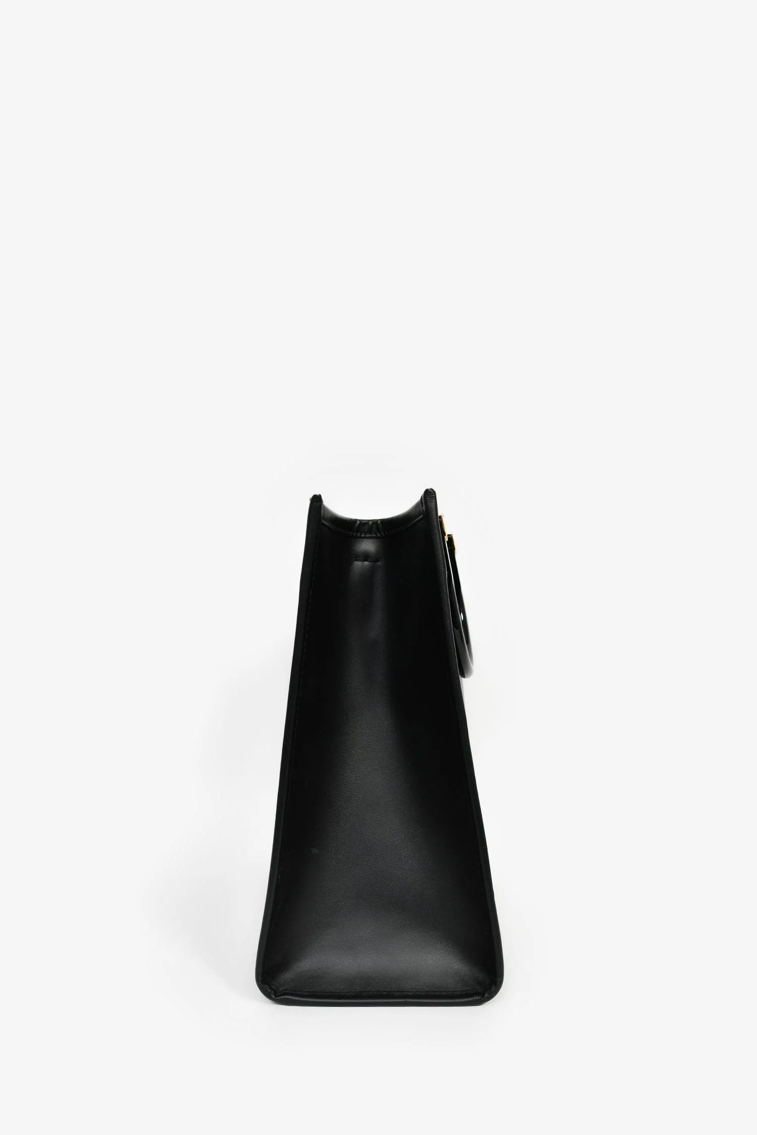Fendi x Versace Black Leather 'Fendace Sunshine Shopper' Tote - Image 4