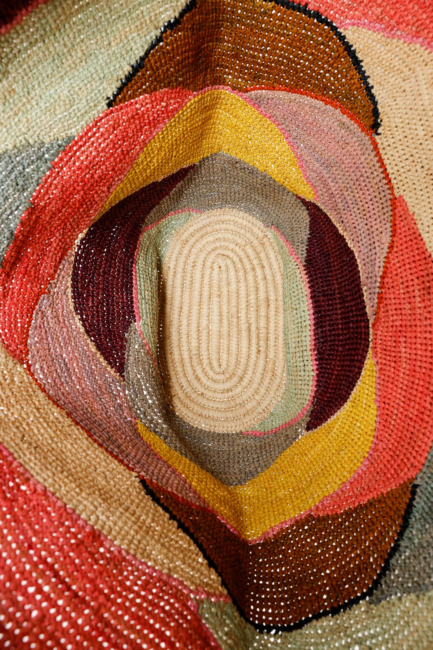 Gas Bijoux Multicolor Panier Wave XL Raffia Bag - Image 6