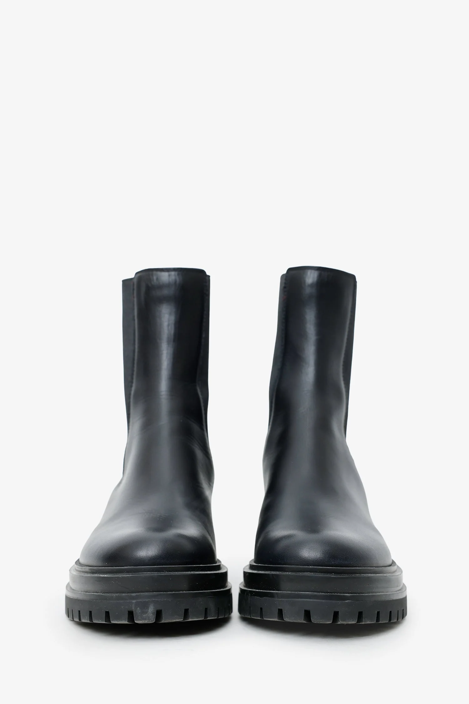 Gianvito Rossi Black Leather Ankle Boots Size 36 - Image 3