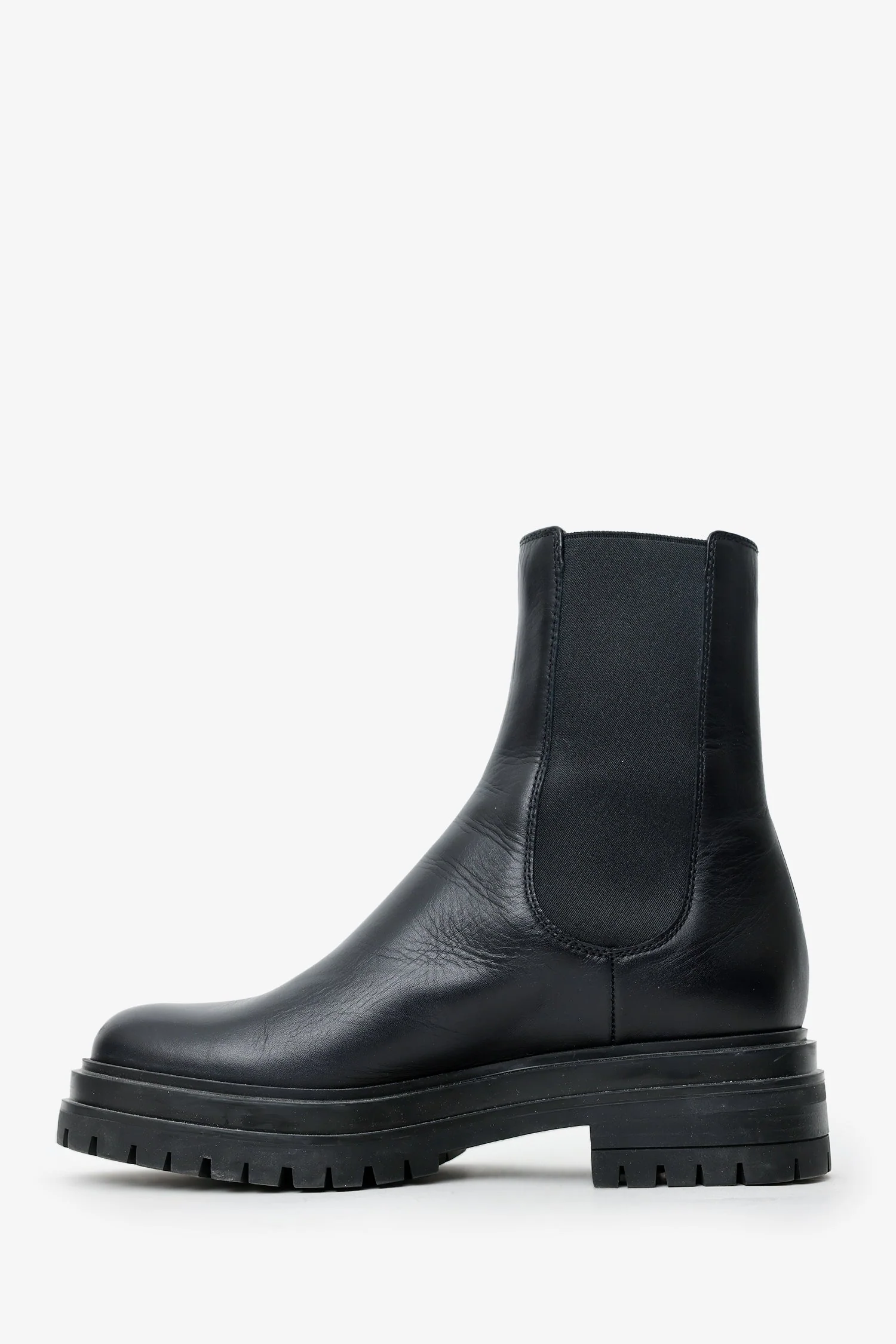 Gianvito Rossi Black Leather Ankle Boots Size 36 - Image 5