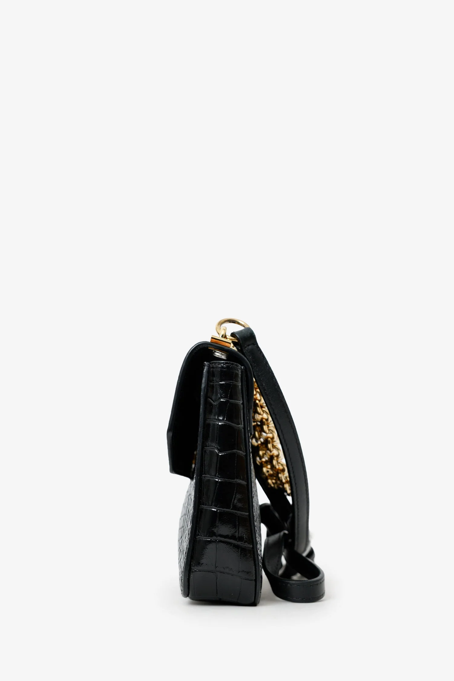 Givenchy Black Croc Embossed Crossbody - Image 4