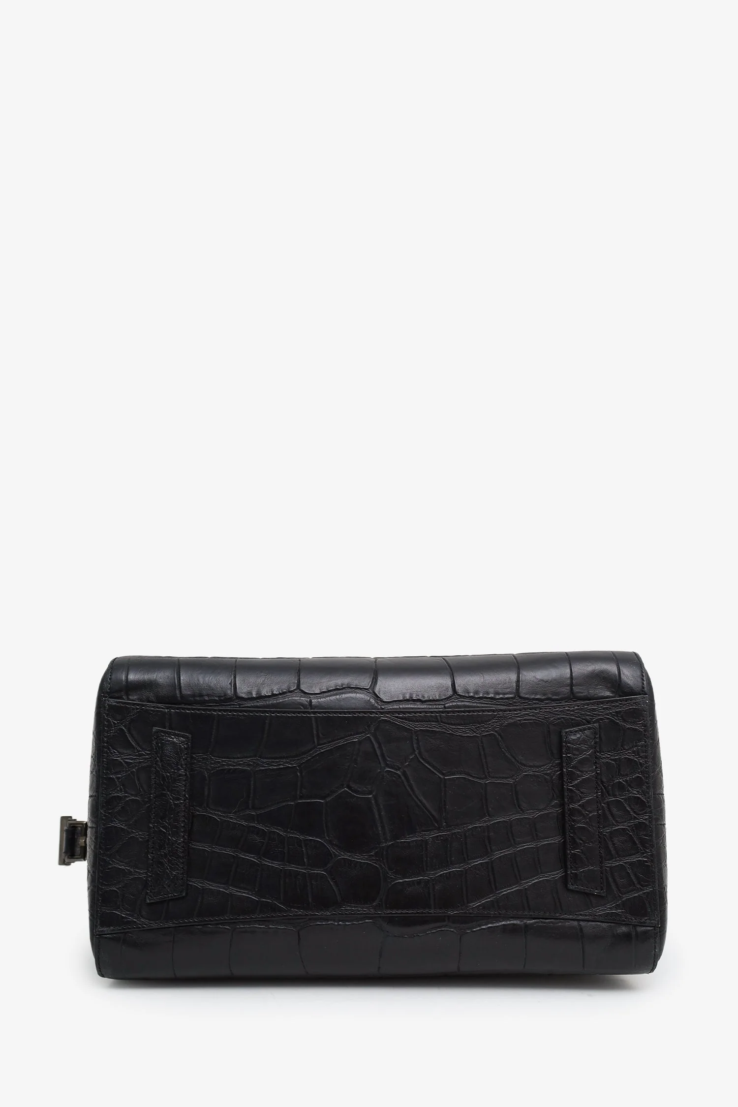 Givenchy Black Embossed Medium Antigona Top Handle Bag With Strap - Image 5