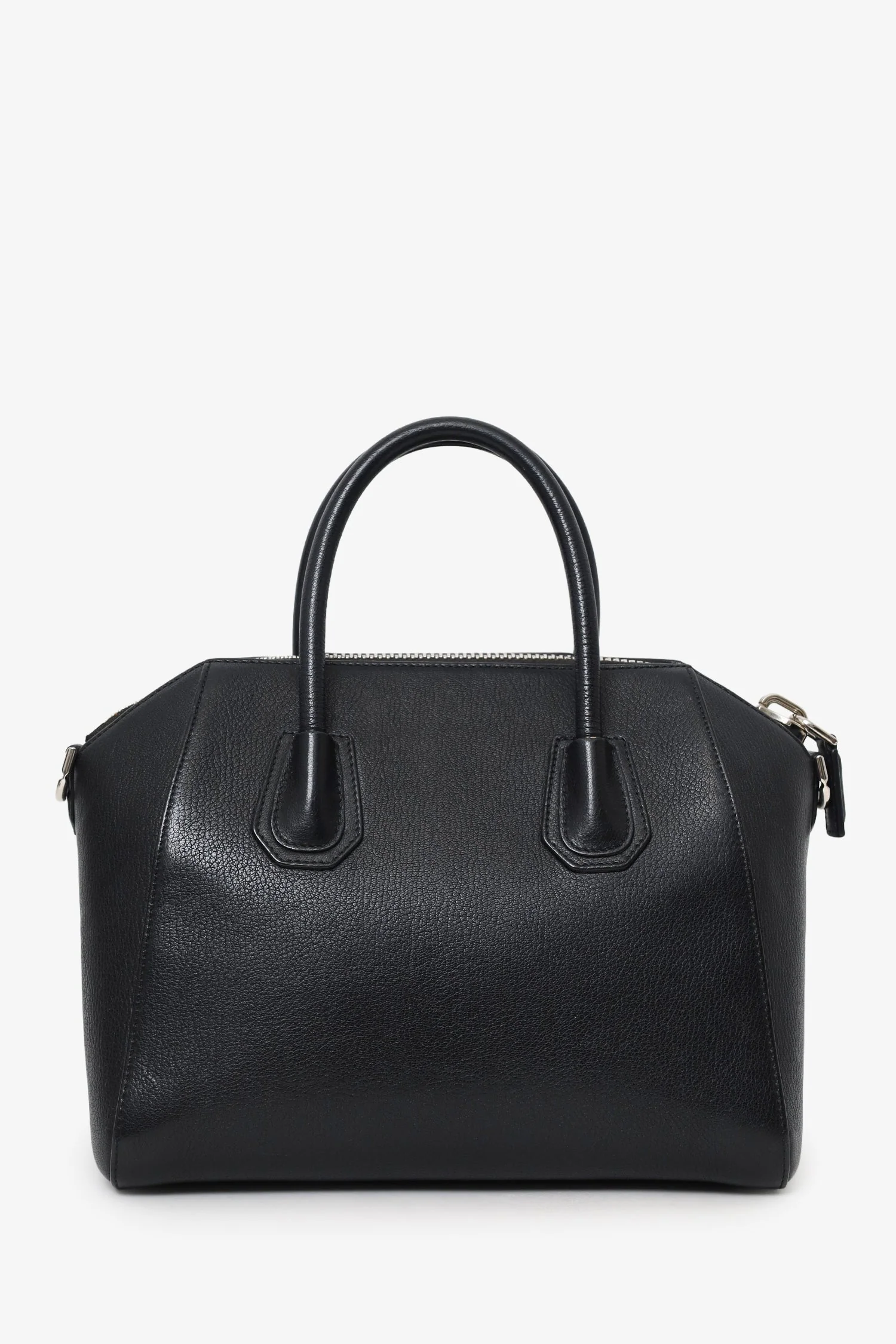 Givenchy Black Leather Small Antigona Bag with Strap - Image 2
