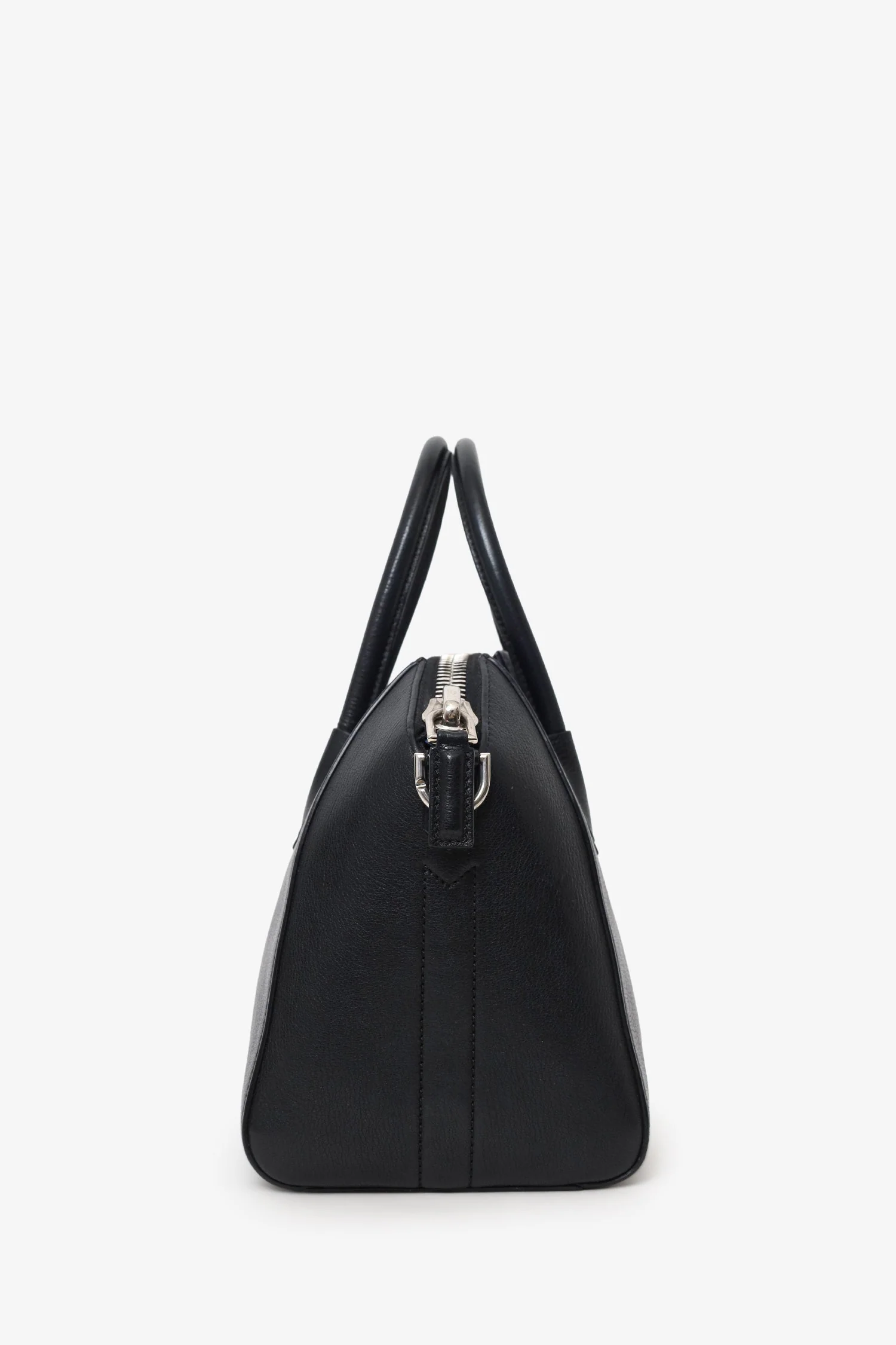 Givenchy Black Leather Small Antigona Bag with Strap - Image 3