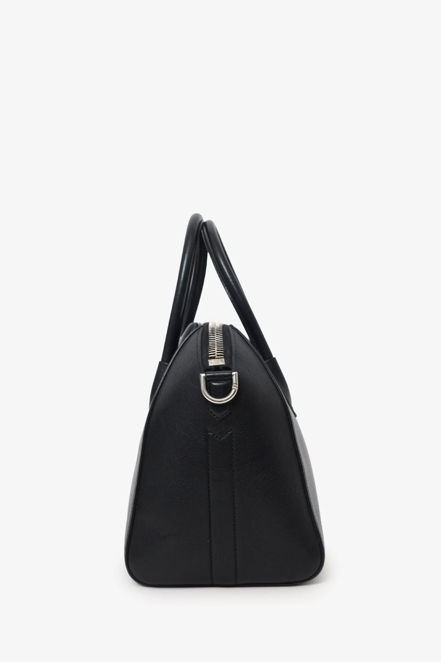 Givenchy Black Leather Small Antigona Bag with Strap - Image 4