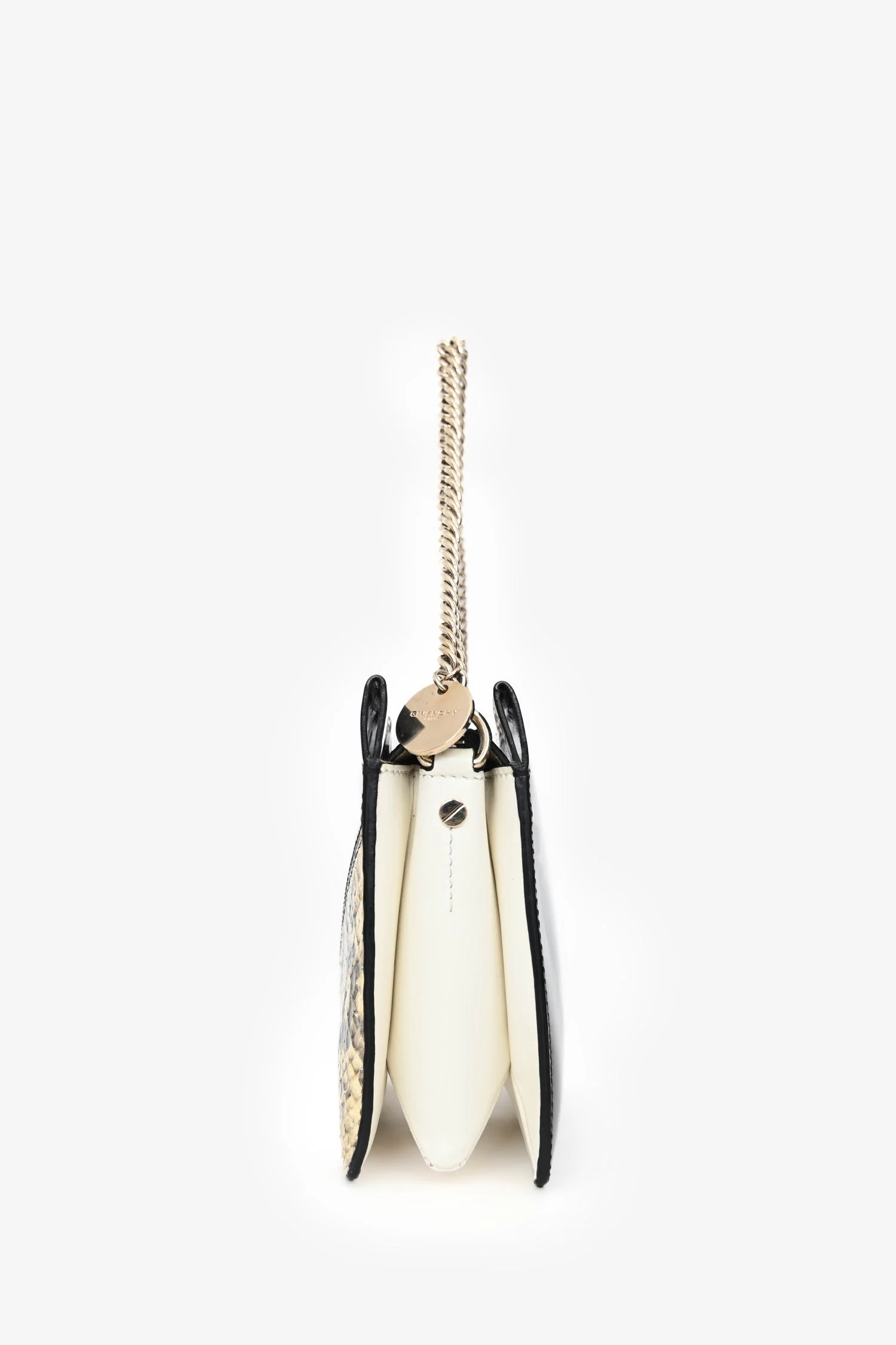 Givenchy Black Patent/Snake Print Leather Cross 3 Bag with Strap - Image 4