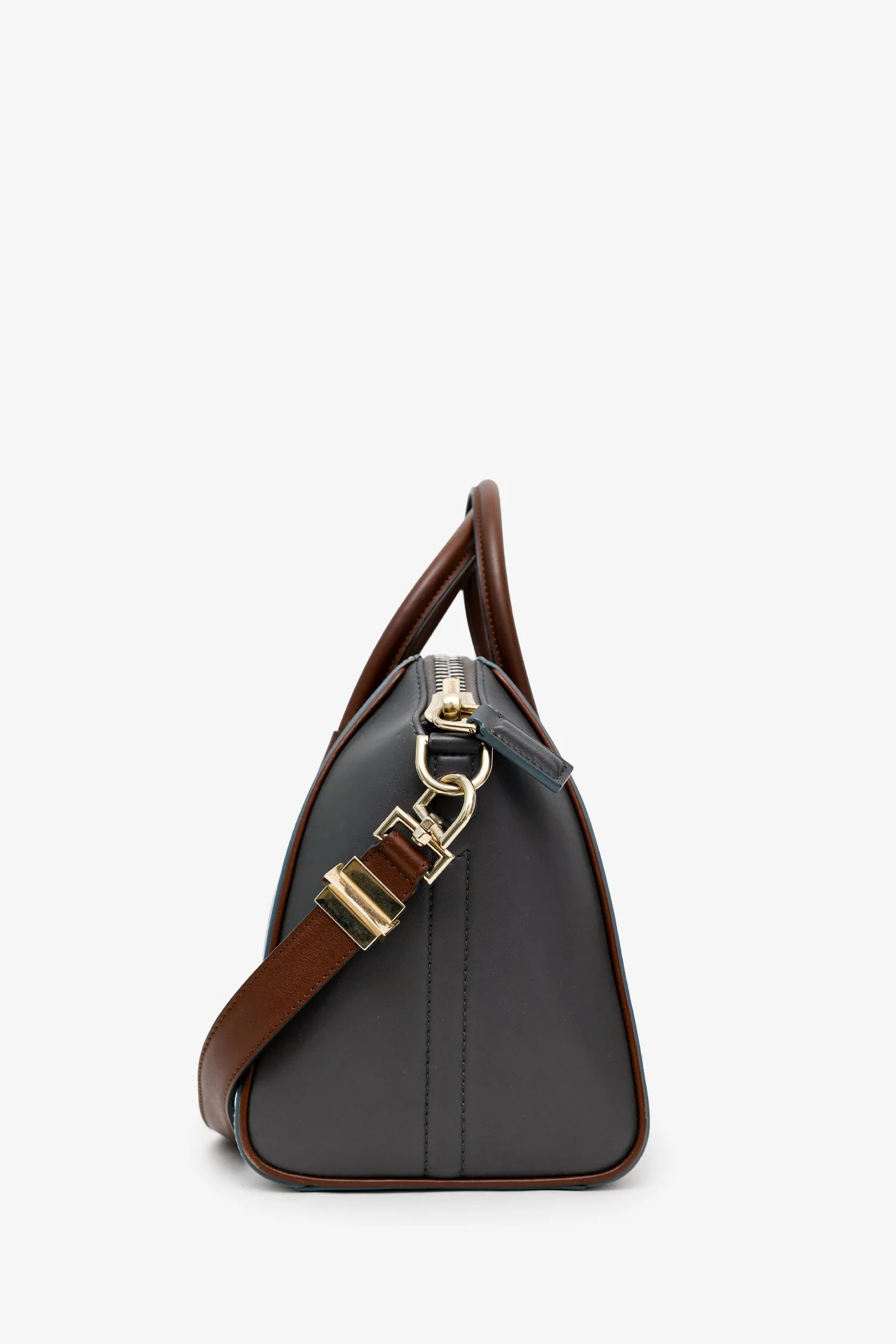 Givenchy Grey/Brown Leather Small Antigona Top Handle With Strap - Image 3