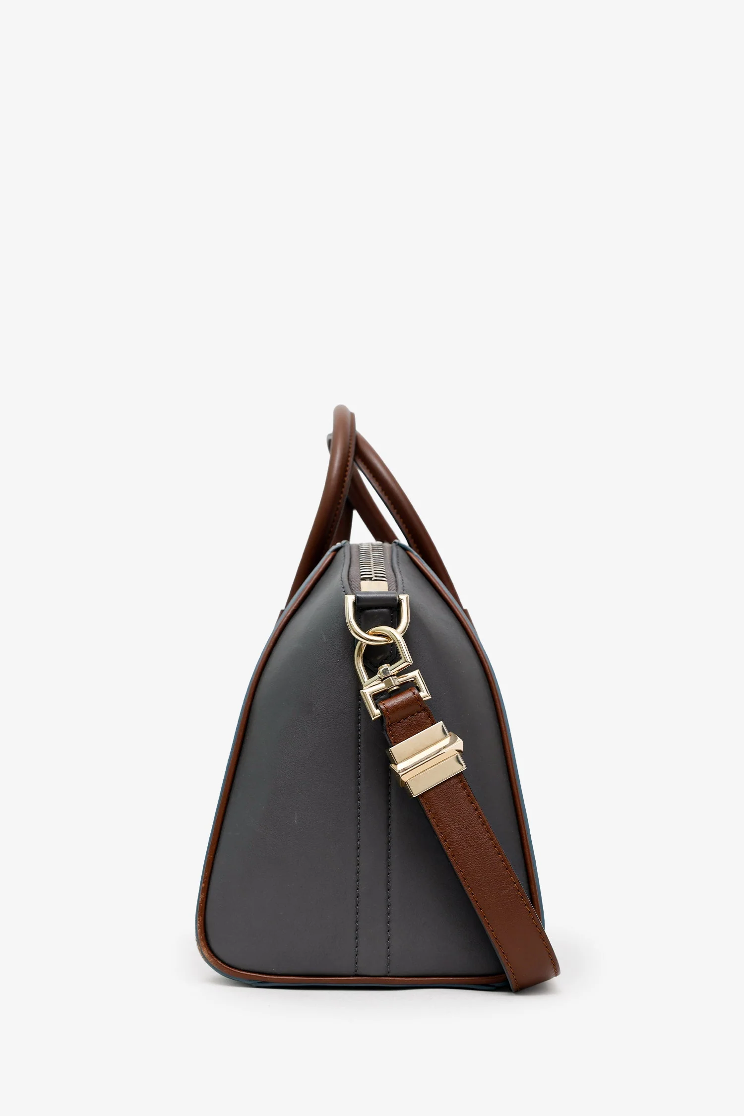 Givenchy Grey/Brown Leather Small Antigona Top Handle With Strap - Image 4