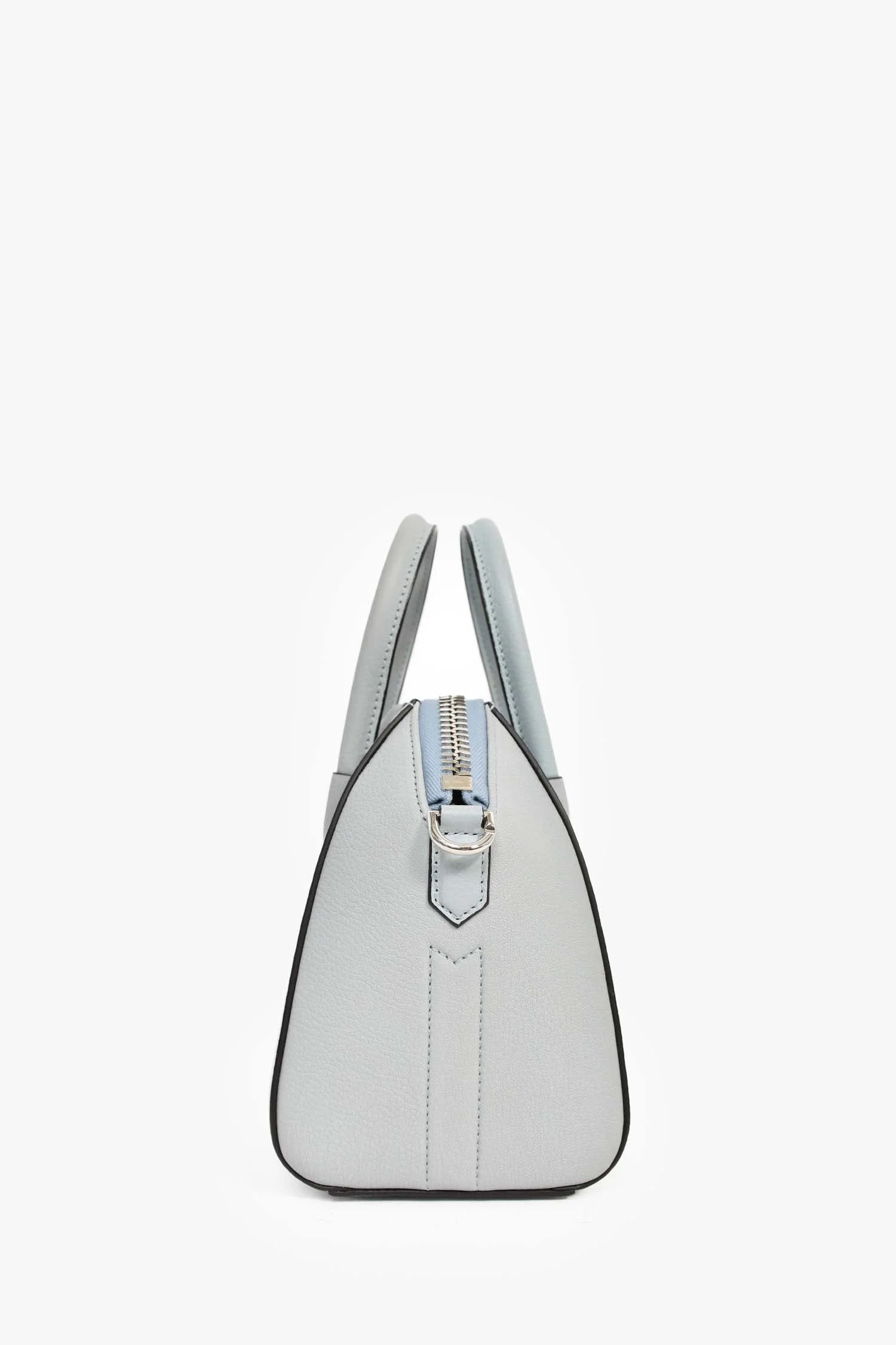 Givenchy Light Blue Leather Mini Antigona Bag With Strap - Image 4