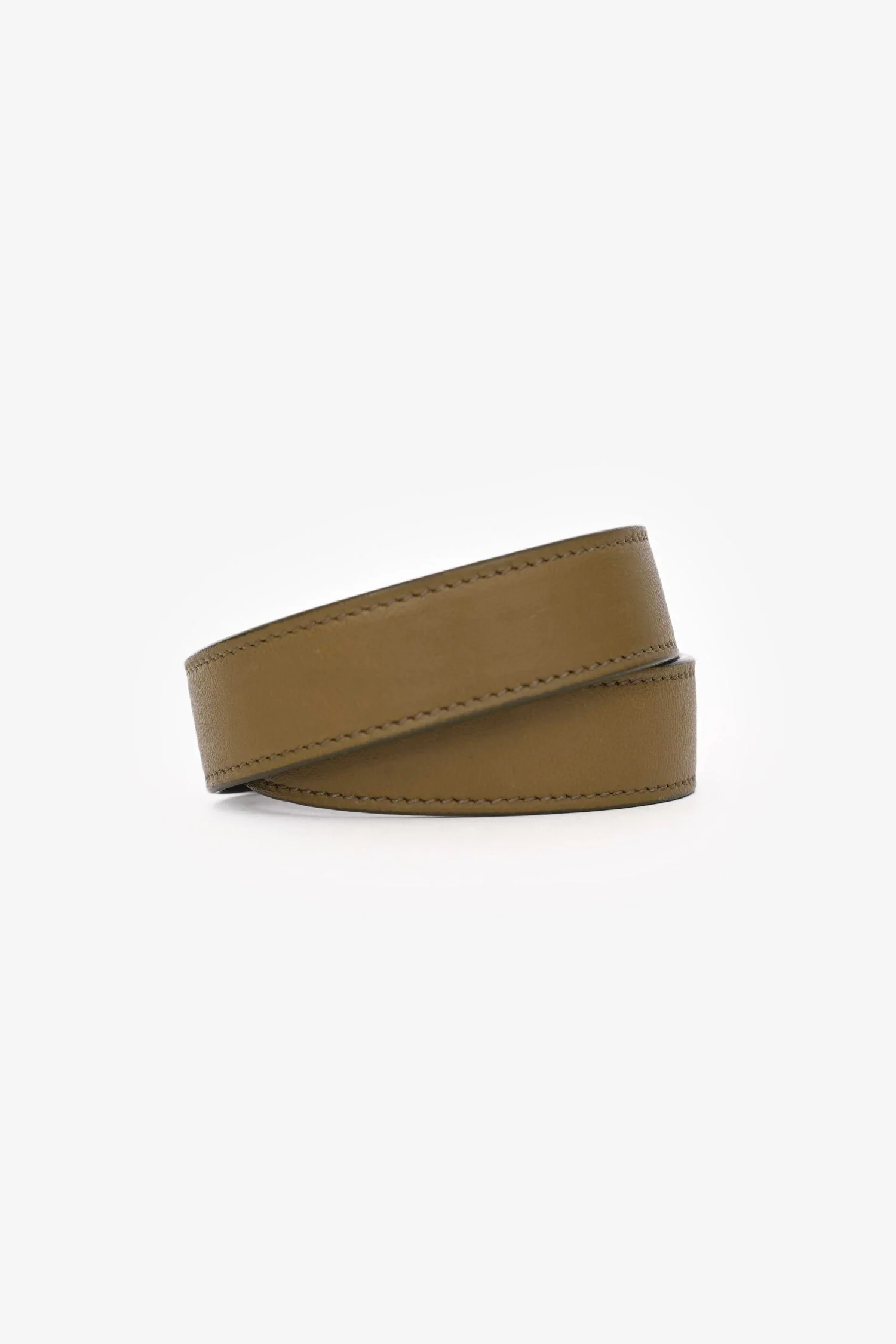 Givenchy Olive Green Leather Wrap Shark Bracelet - Image 3