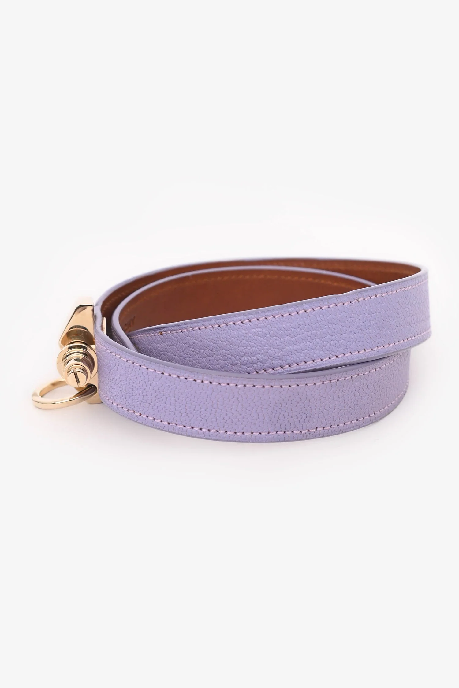 Givenchy Purple Leather Obsidian Wrap Bracelet - Image 4