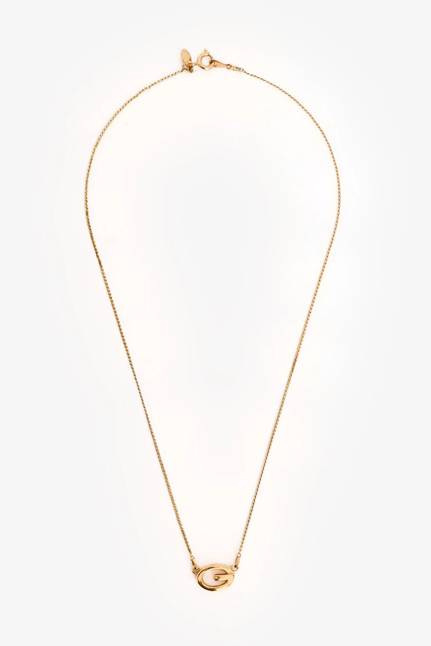 Givenchy Vintage Gold Tone Metal Necklace - Image 4