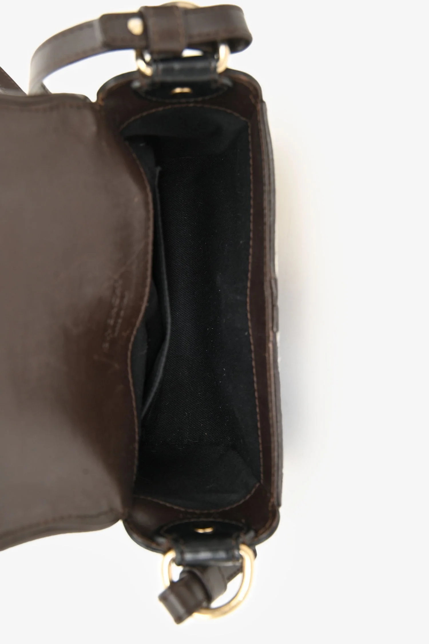 Givenchy White/Brown Pony Hair Obsedia Small Crossbody Bag - Image 6