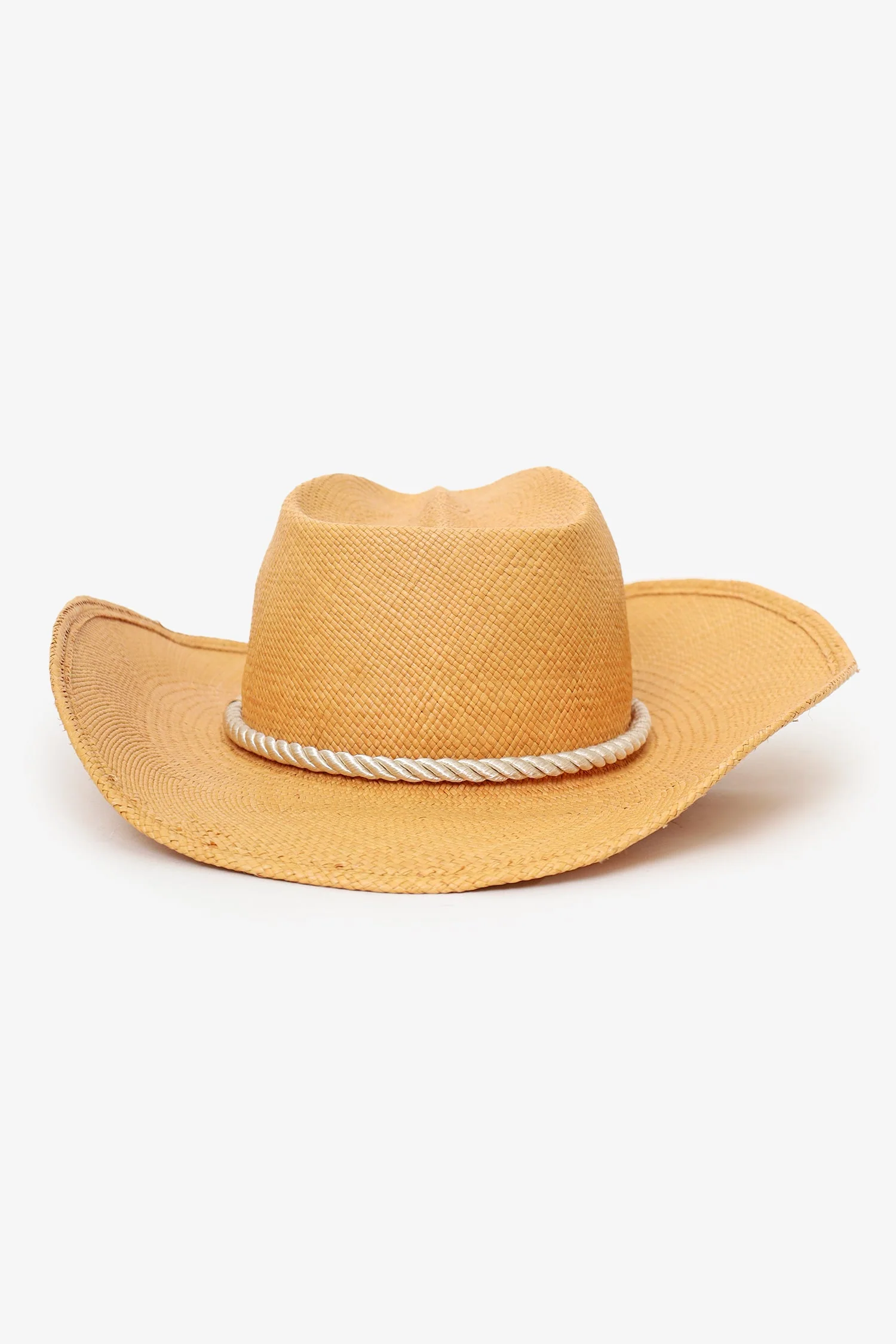 Gladys Tamez Brown Straw Cowboy Hat Size XS - Image 3