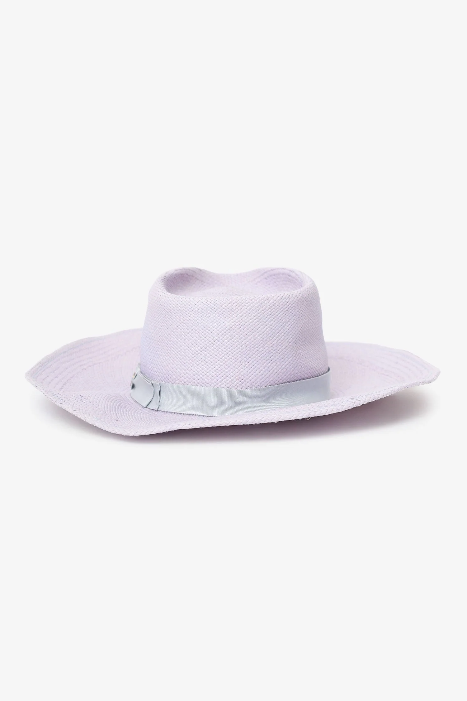 Gladys Tamez Lilac Straw Cowboy Hat Size S - Image 3