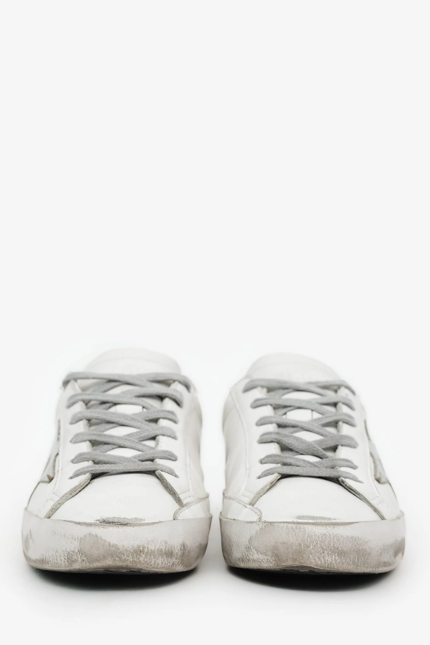 Golden Goose White/Gold Super Star Classic Sneakers Size 36 - Image 3