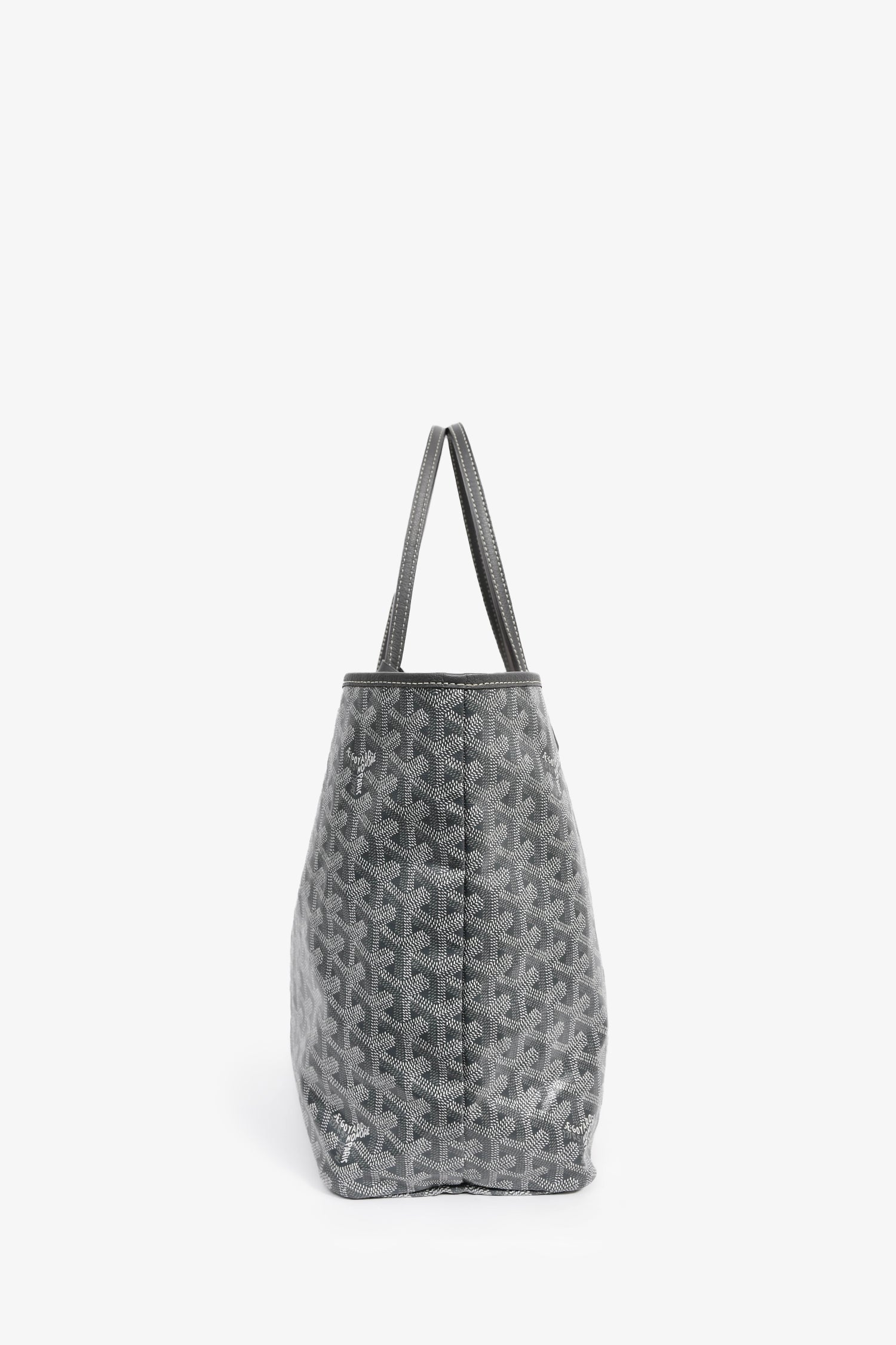 Goyard 2014 Grey Goyardine St. Louis PM Tote with Pouch - Image 4