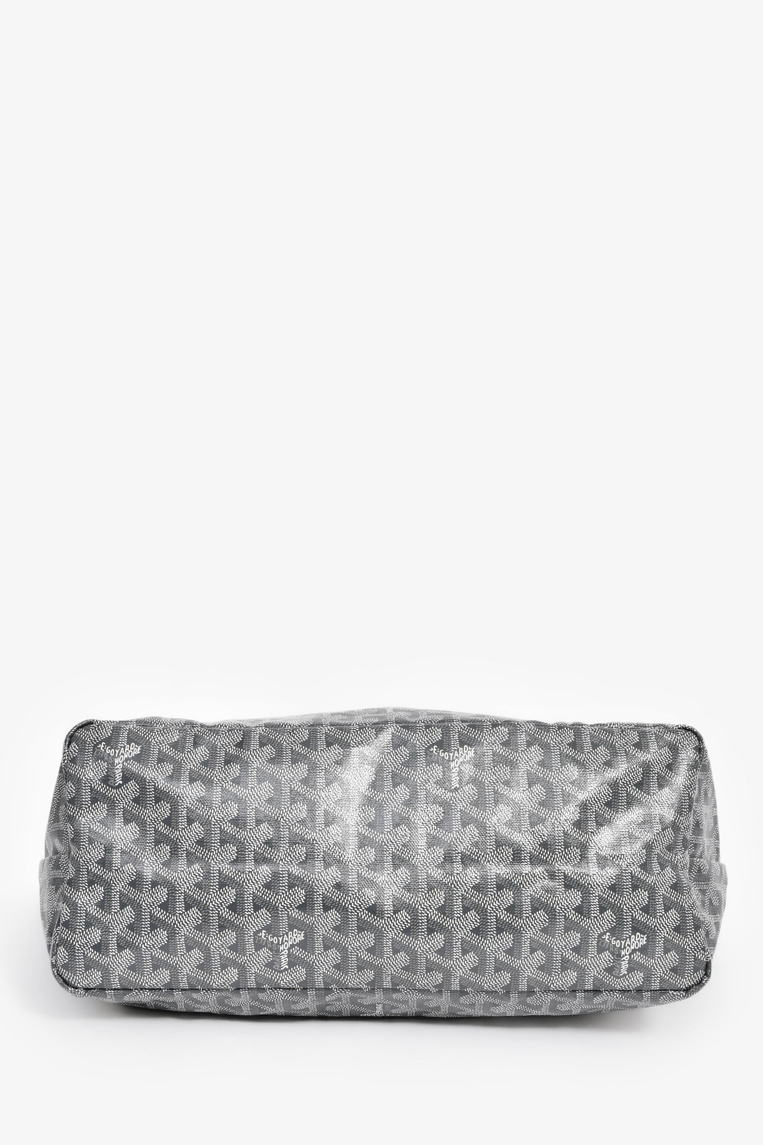 Goyard 2014 Grey Goyardine St. Louis PM Tote with Pouch - Image 7