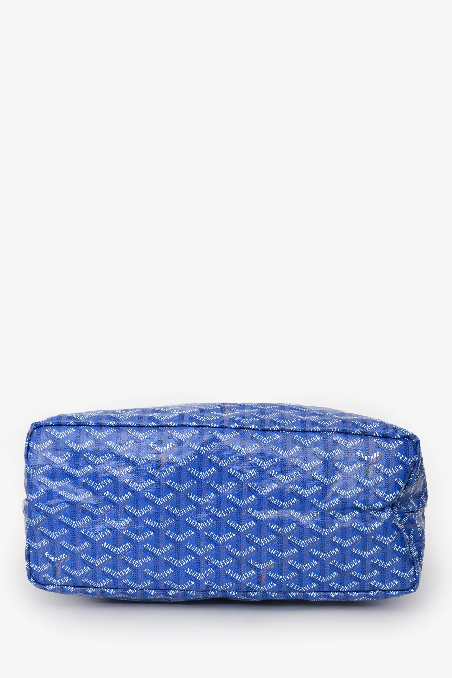 Goyard 2022 Blue Goyardine St. Louis PM Tote with Pouch - Image 5