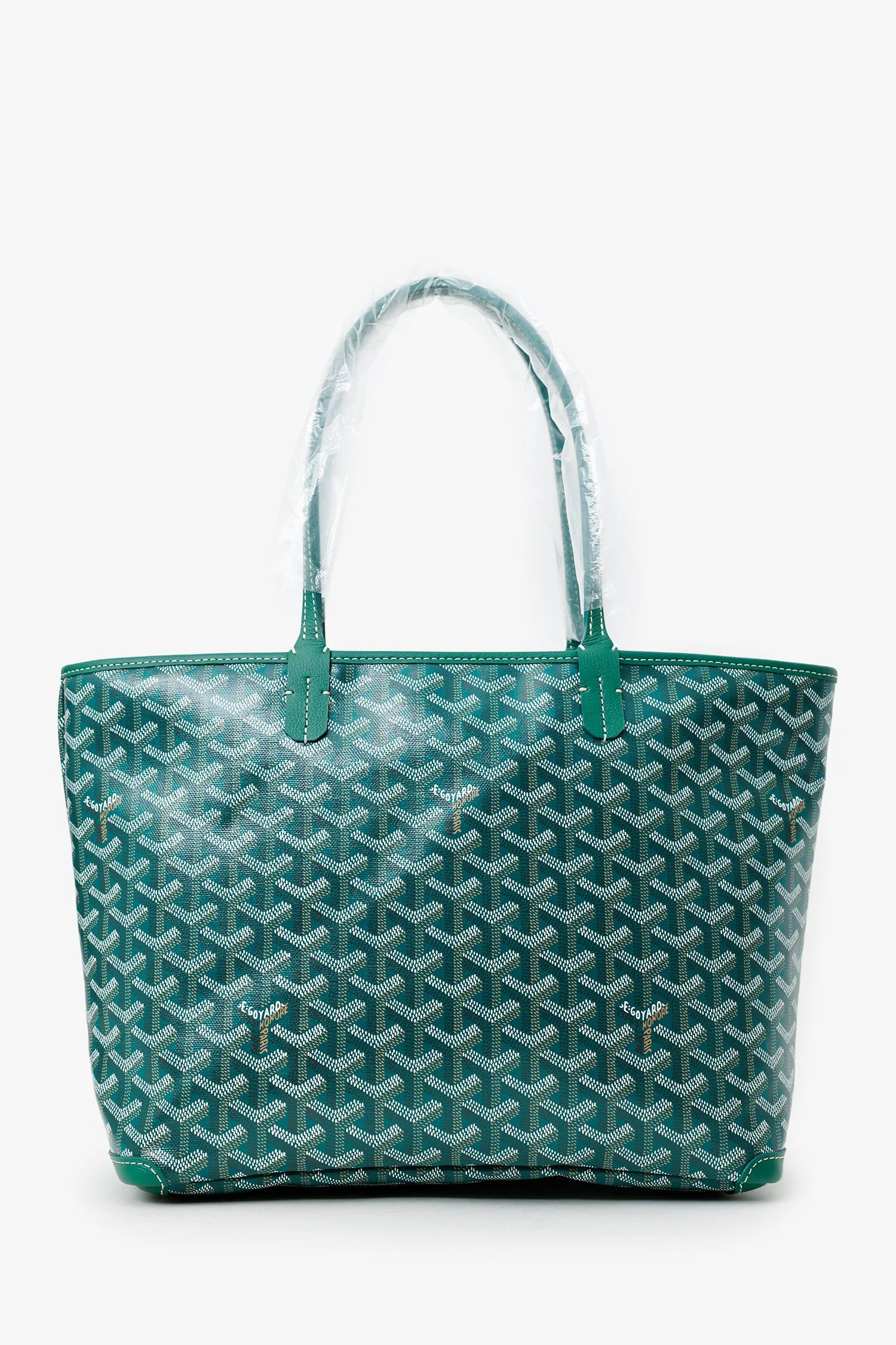 Goyard 2025 Green Goyardine Canvas 'Artois' MM Tote - Image 2