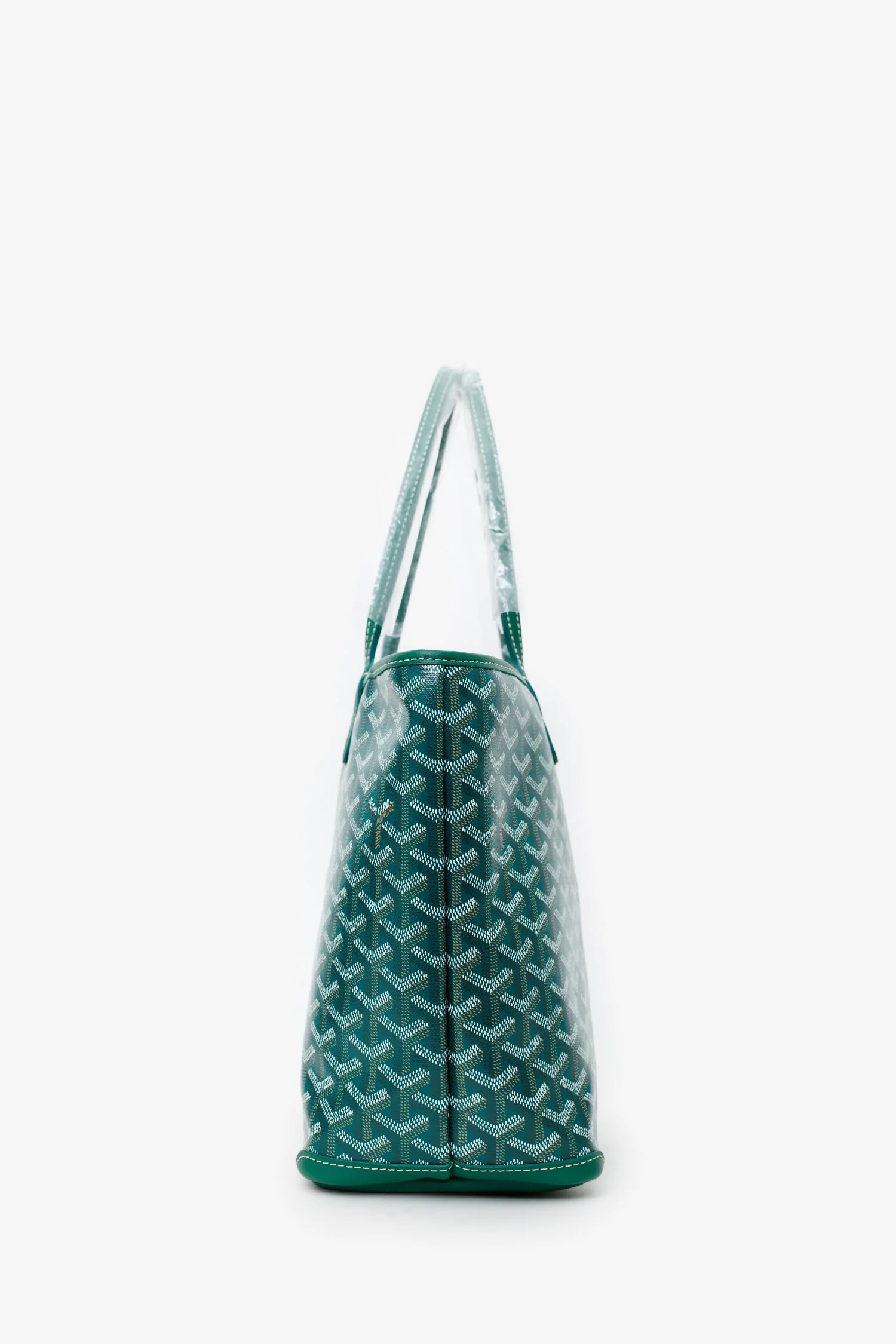 Goyard 2025 Green Goyardine Canvas 'Artois' MM Tote - Image 4
