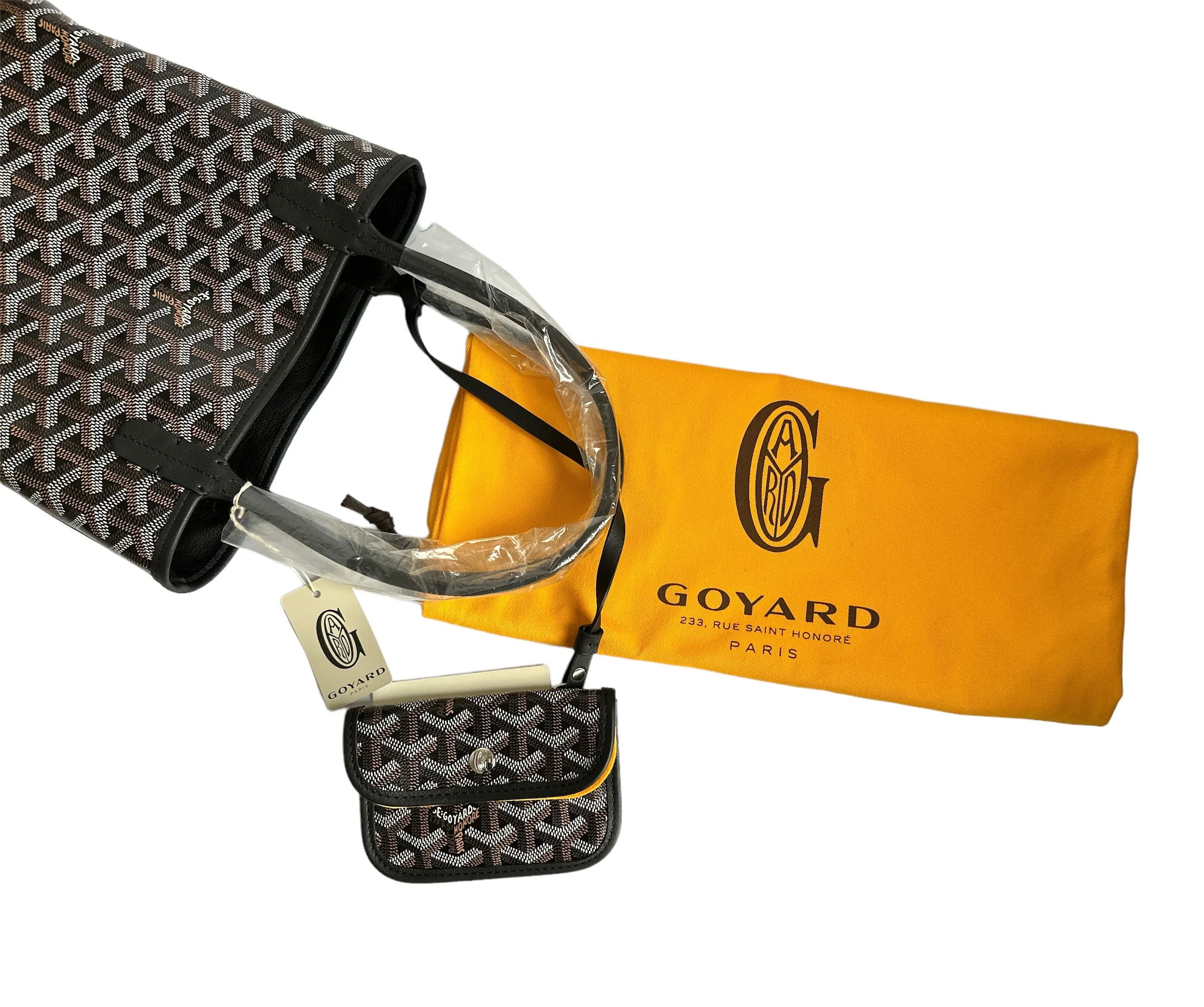 Goyard Anjou Mini Tote - Black (NWT) - Image 12