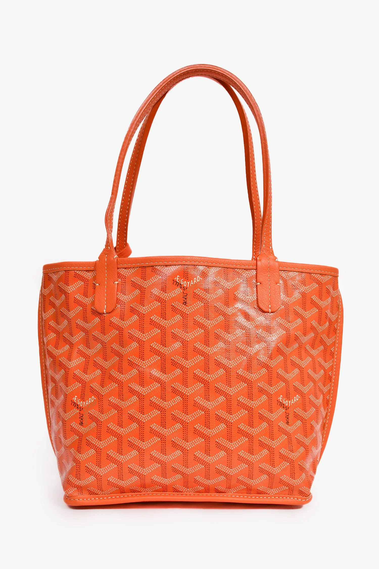 Goyard Anjou Mini Tote - Orange (NWT) - Image 2