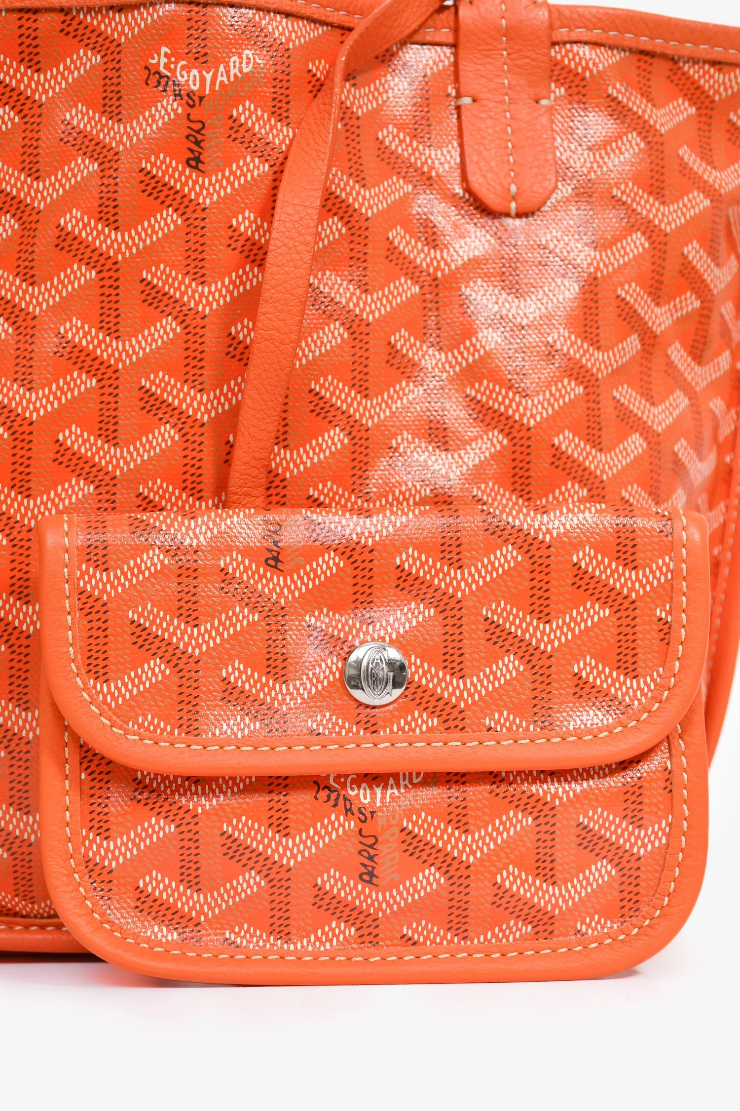 Goyard Anjou Mini Tote - Orange (NWT) - Image 6