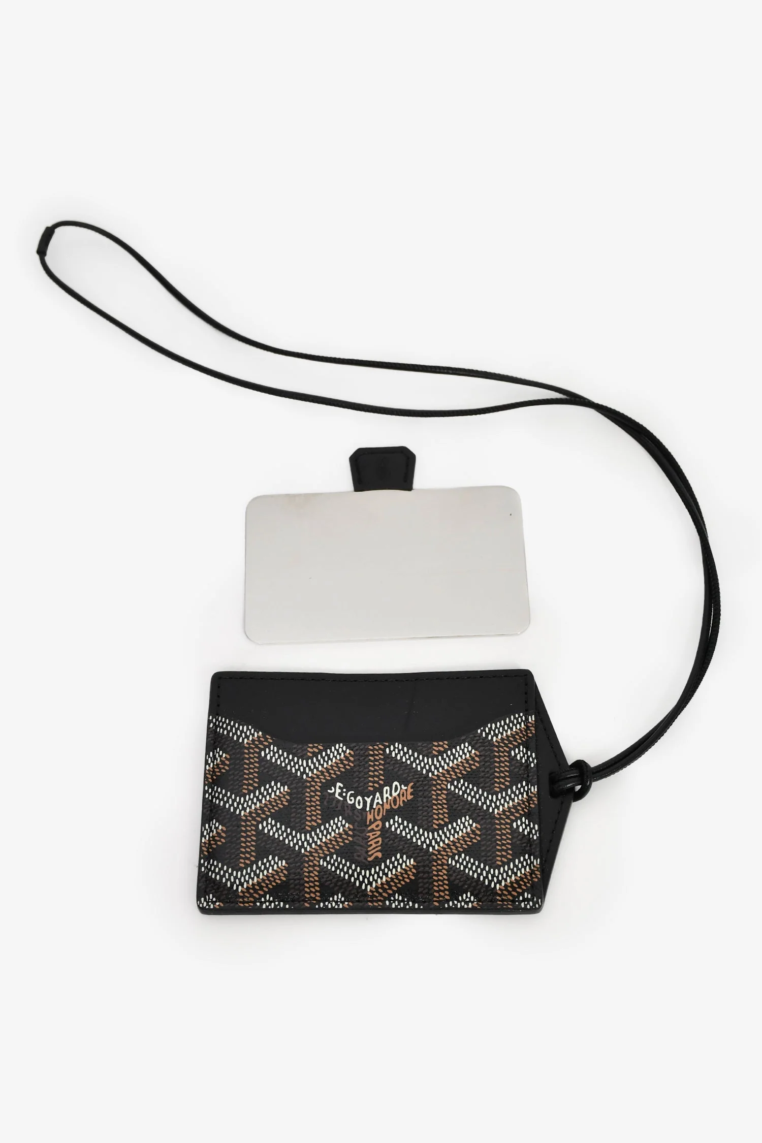 Goyard Black Goyardine Canvas Vénus Bag Mirror - Image 6