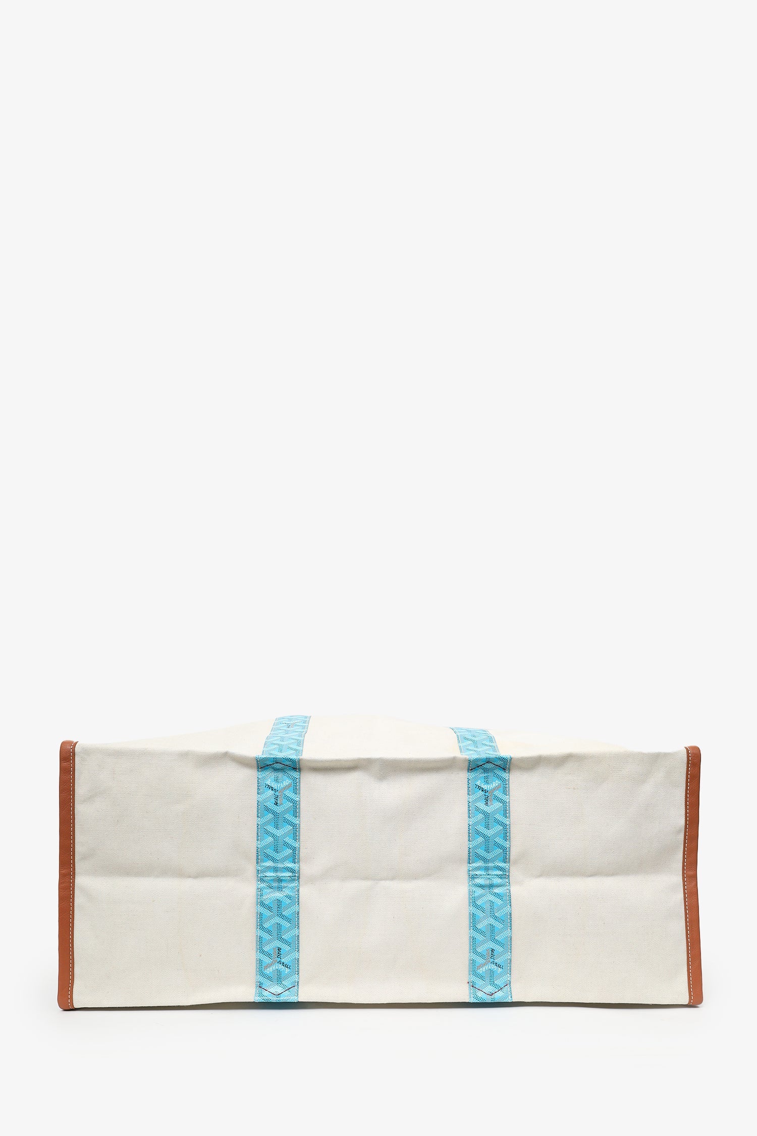 Goyard Blue/Brown Goyardine Mediterranee Saint Tropez Reversible Tote - Image 7