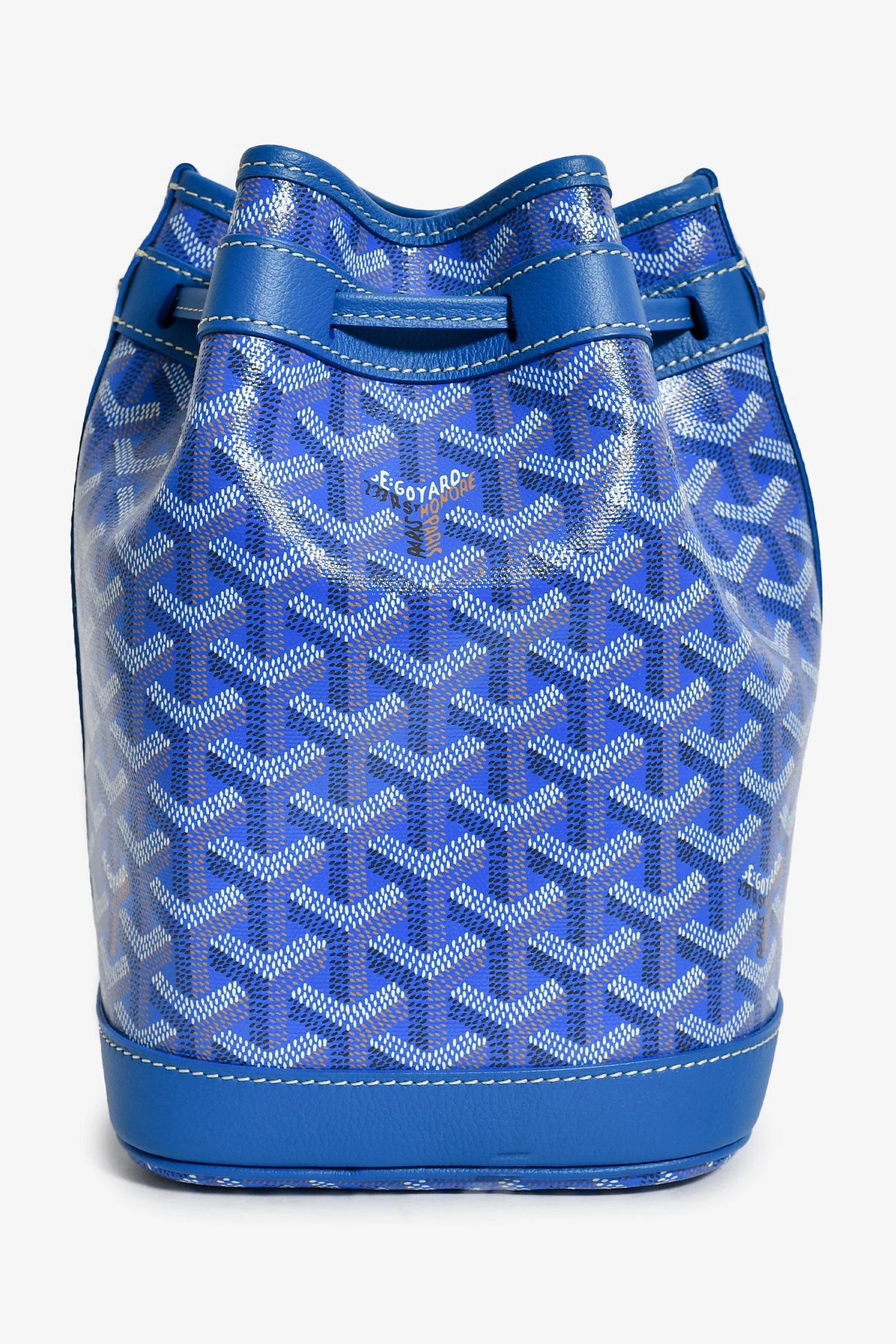 Goyard Blue Goyardine Petit Flot Bucket Bag - Image 2
