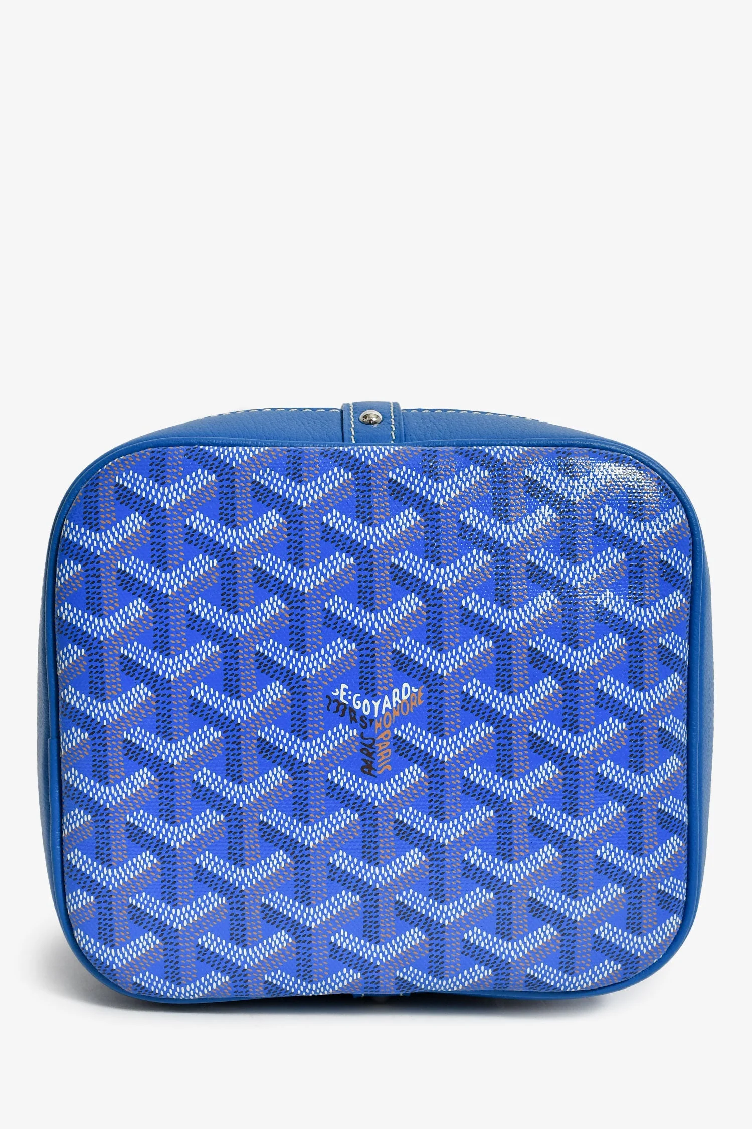 Goyard Blue Goyardine Petit Flot Bucket Bag - Image 5