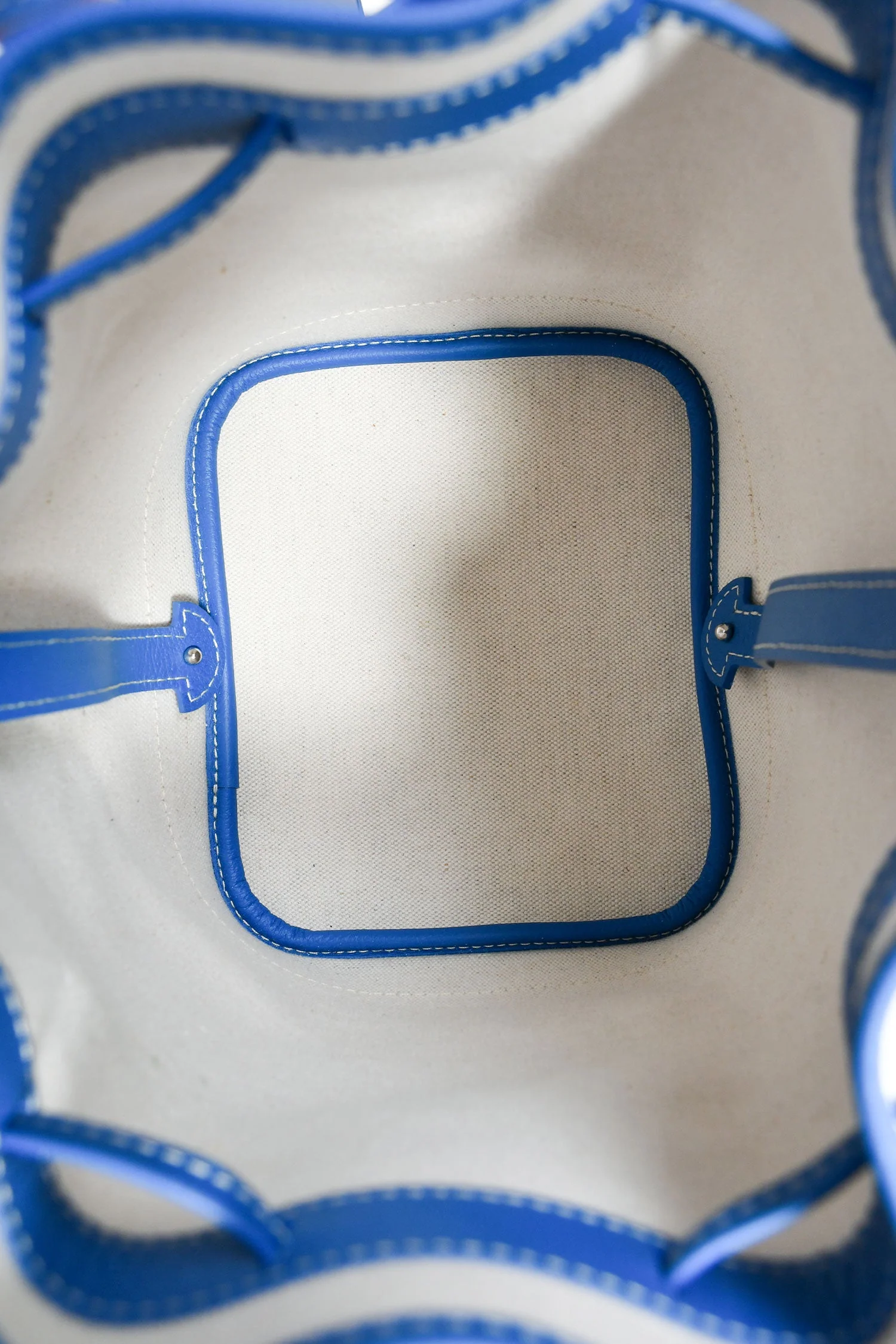 Goyard Blue Goyardine Petit Flot Bucket Bag - Image 6