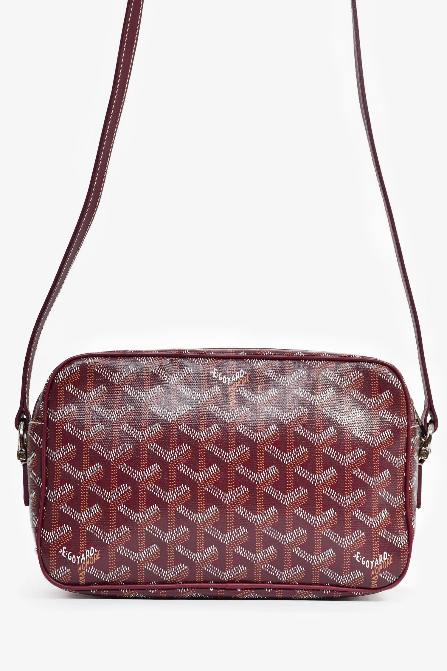 Goyard Burgundy Goyardine Canvas Cap-Vert PM Crossbody Bag - Image 2