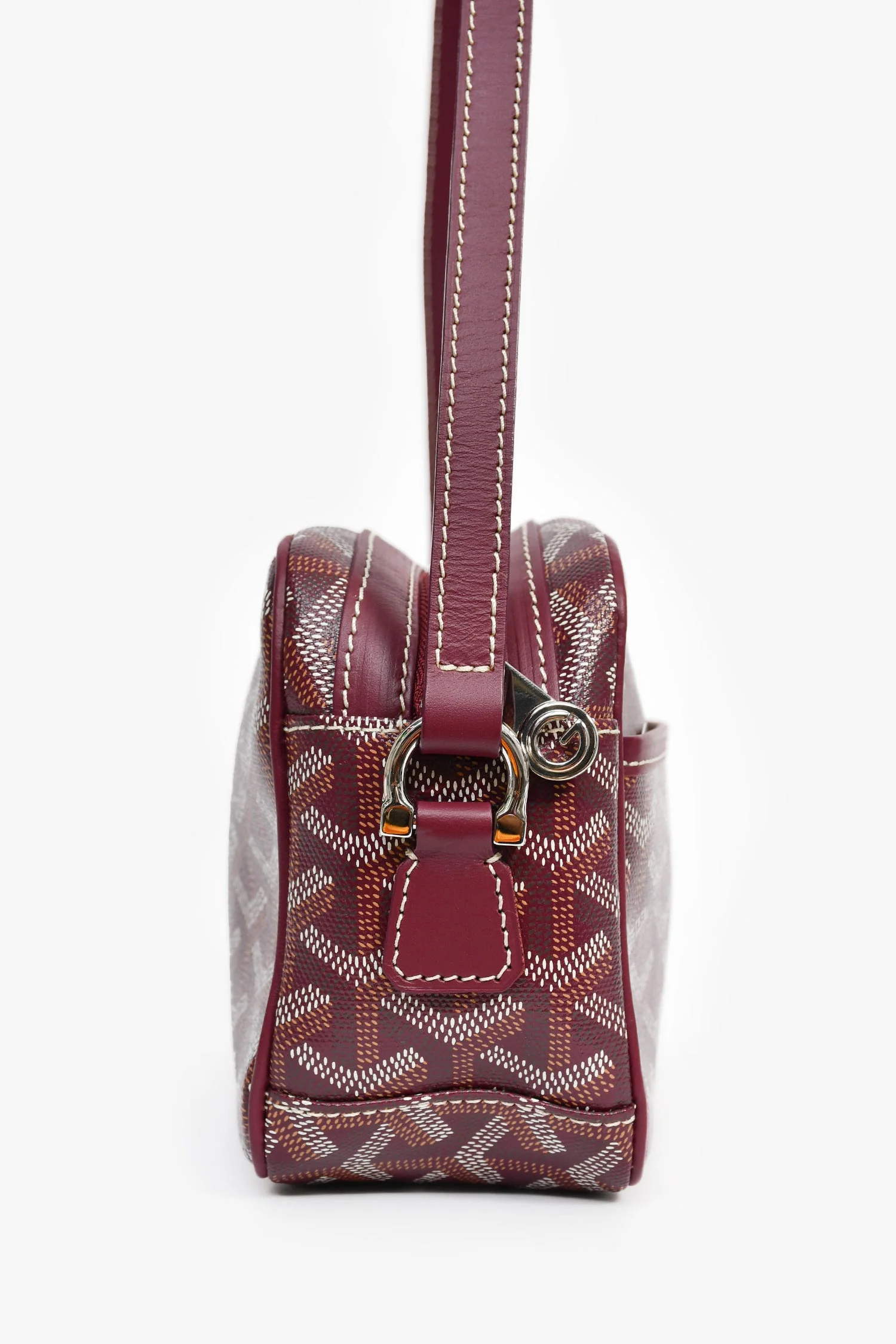 Goyard Burgundy Goyardine Canvas Cap-Vert PM Crossbody Bag - Image 4