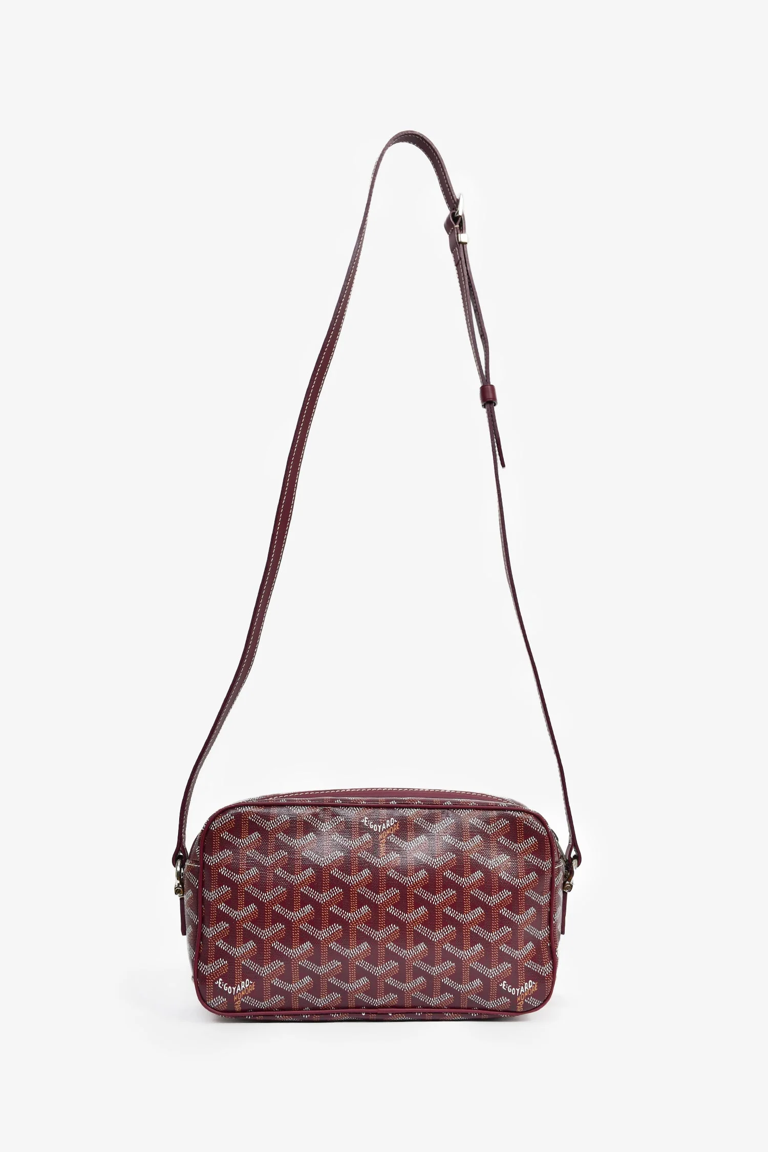 Goyard Burgundy Goyardine Canvas Cap-Vert PM Crossbody Bag - Image 7