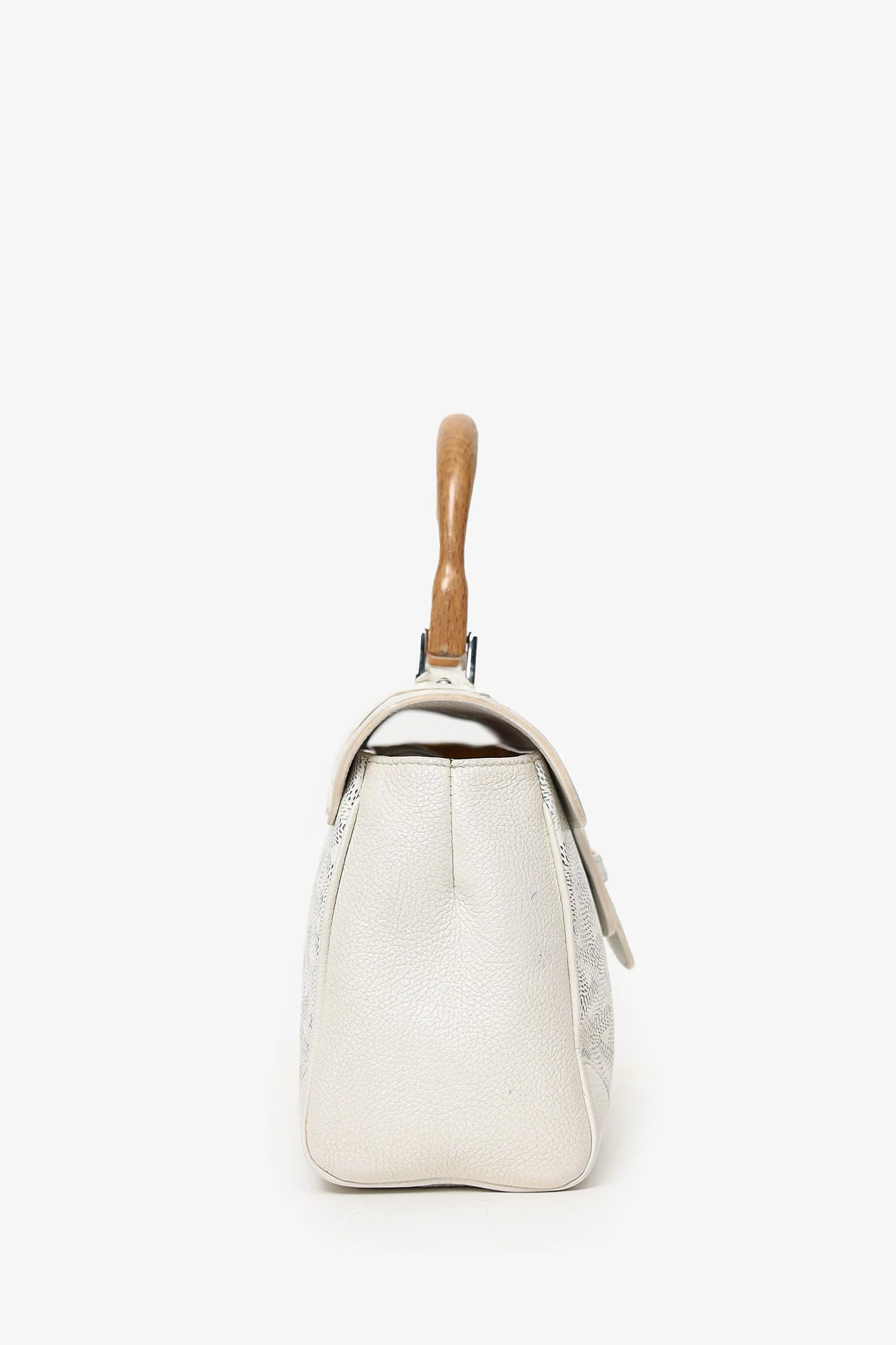 Goyard Cream Goyardine Mini Saigon Bag With Strap - Image 4