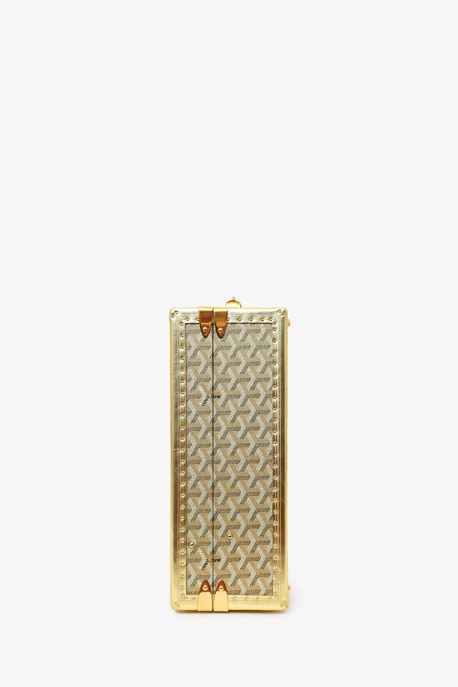 Goyard Gold Goyardine Manoir MM Briefcase With Key - Image 3