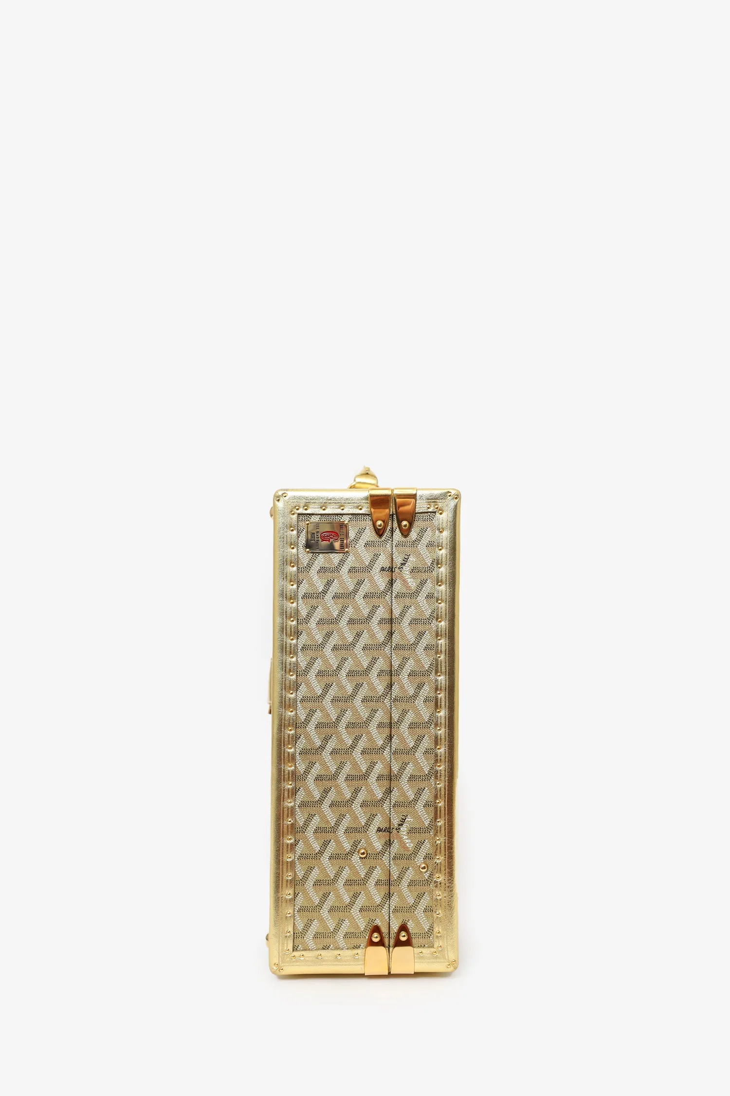 Goyard Gold Goyardine Manoir MM Briefcase With Key - Image 5