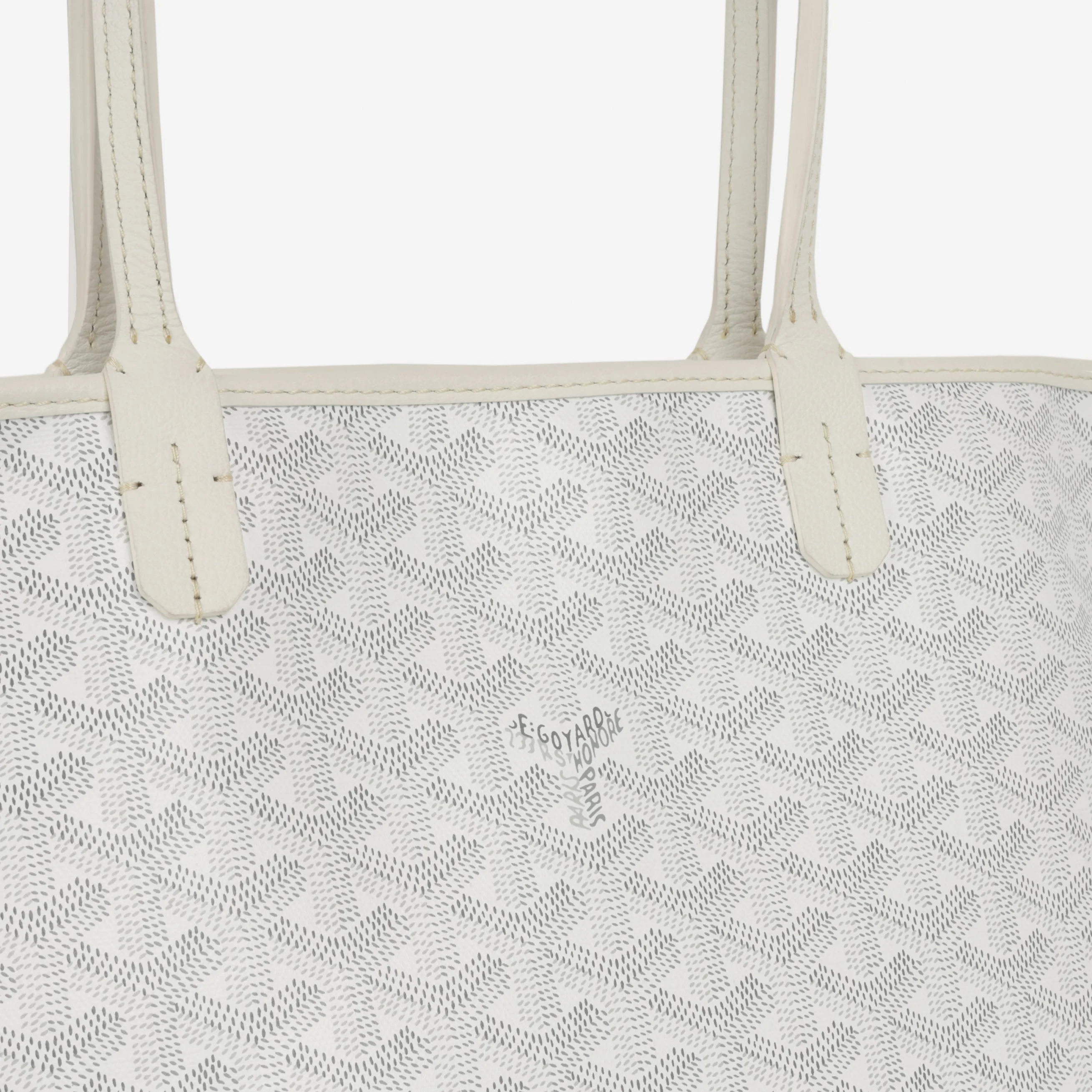 Goyard Artois PM - White Goyardine | Palladium Hardware - Image 5