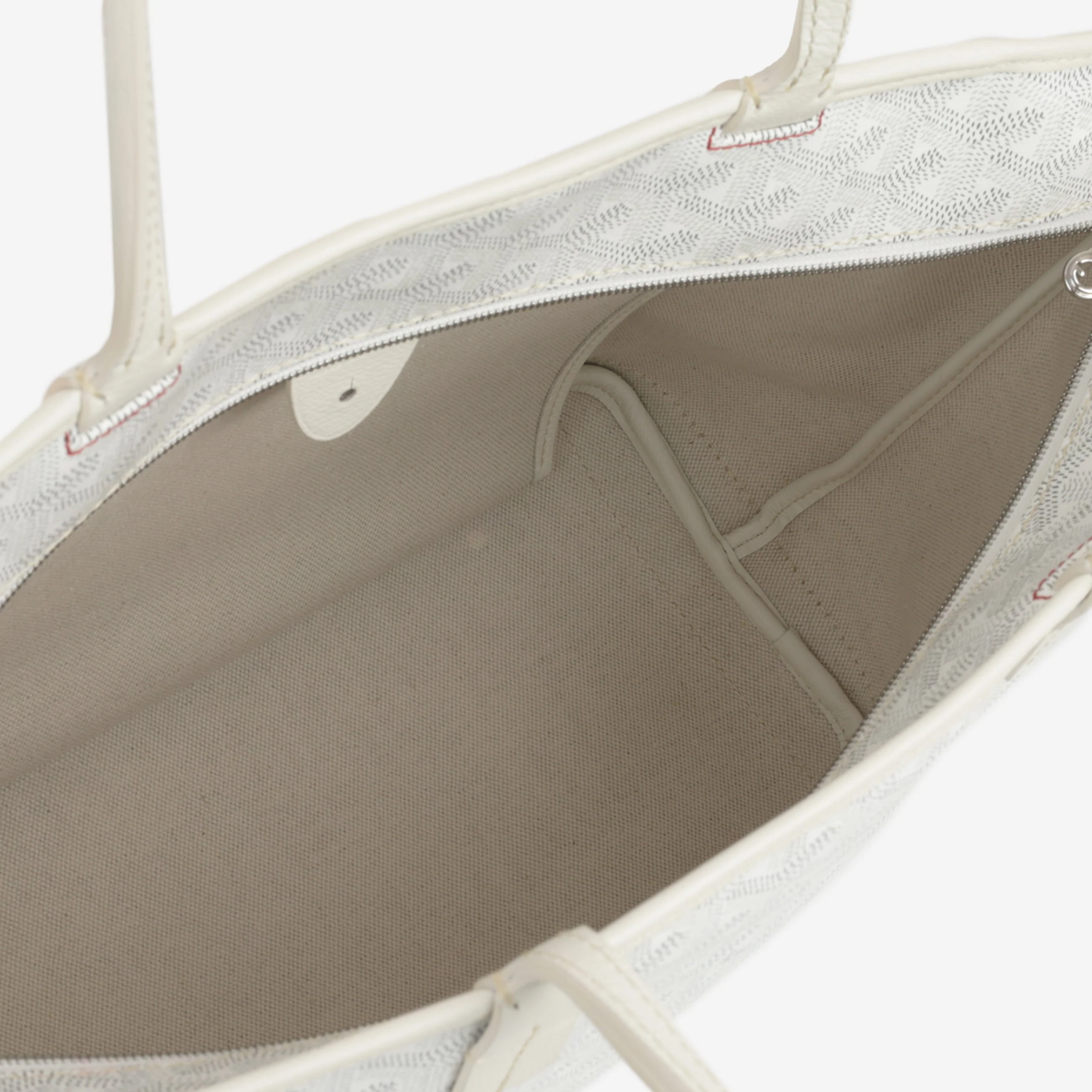 Goyard Artois PM - White Goyardine | Palladium Hardware - Image 6