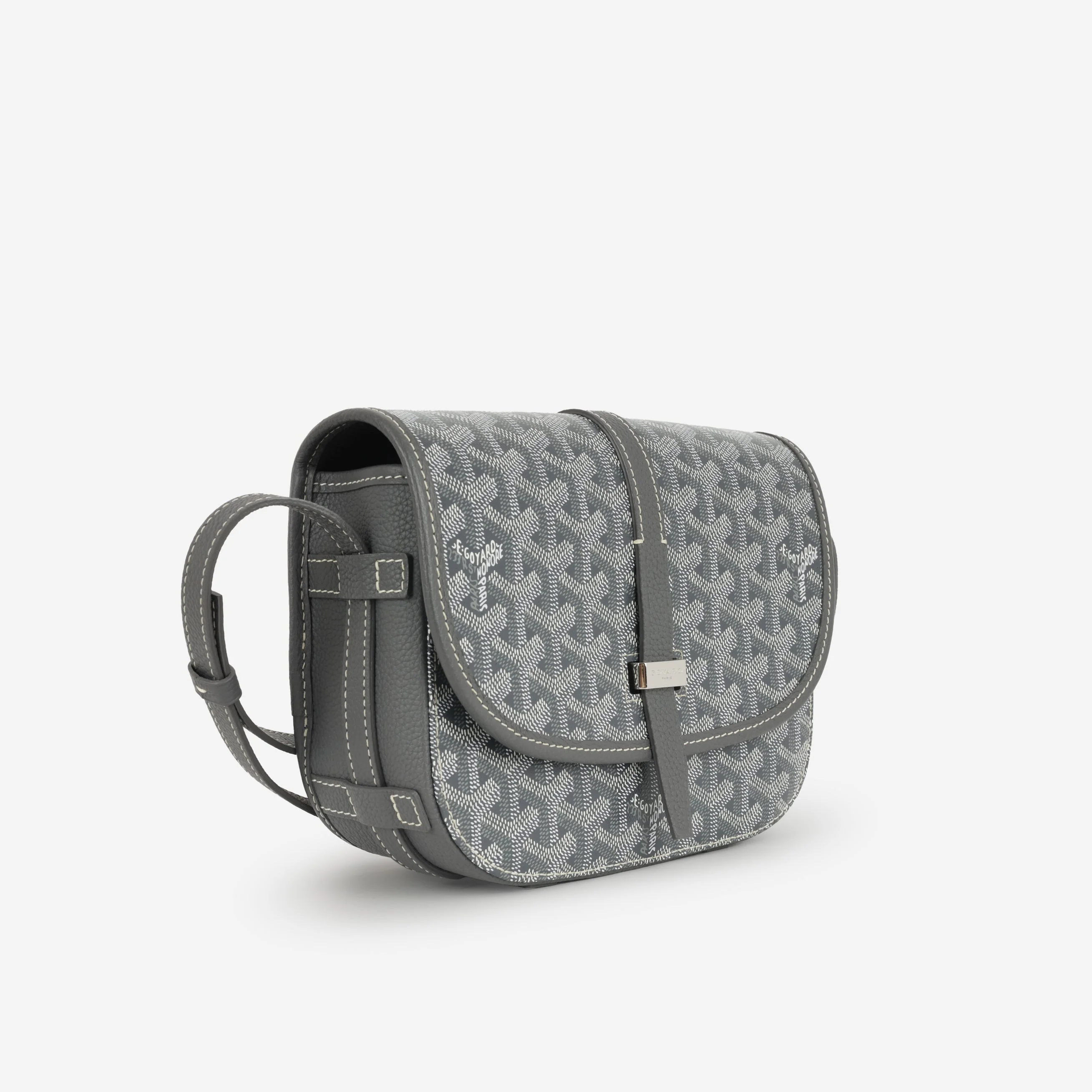 Goyard Belvedere PM - Grey Goyardine | Palladium Hardware - Image 2