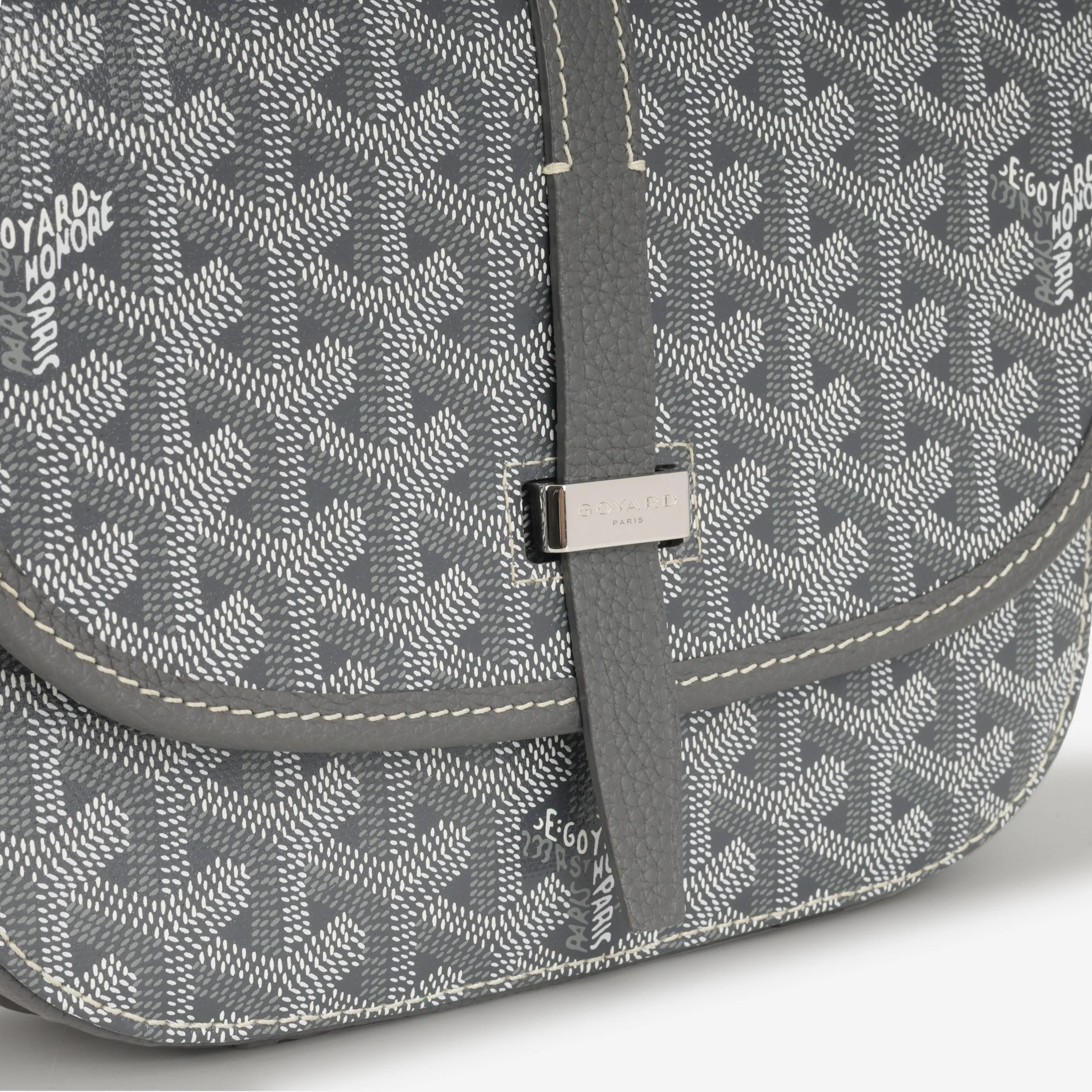 Goyard Belvedere PM - Grey Goyardine | Palladium Hardware - Image 6