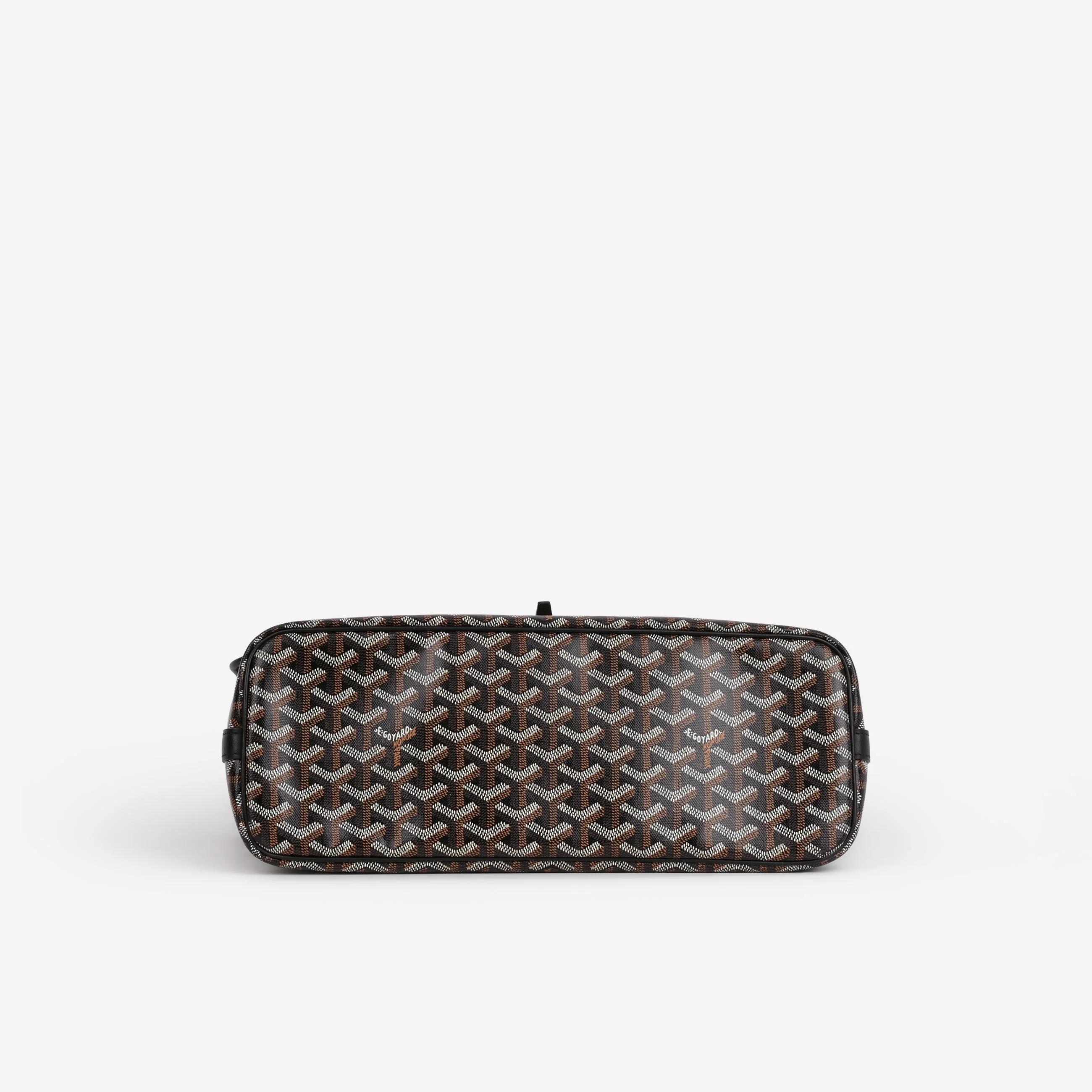 Goyard Capetien MM Messenger Bag - Black Goyardine | Palladium Hardware - Image 3